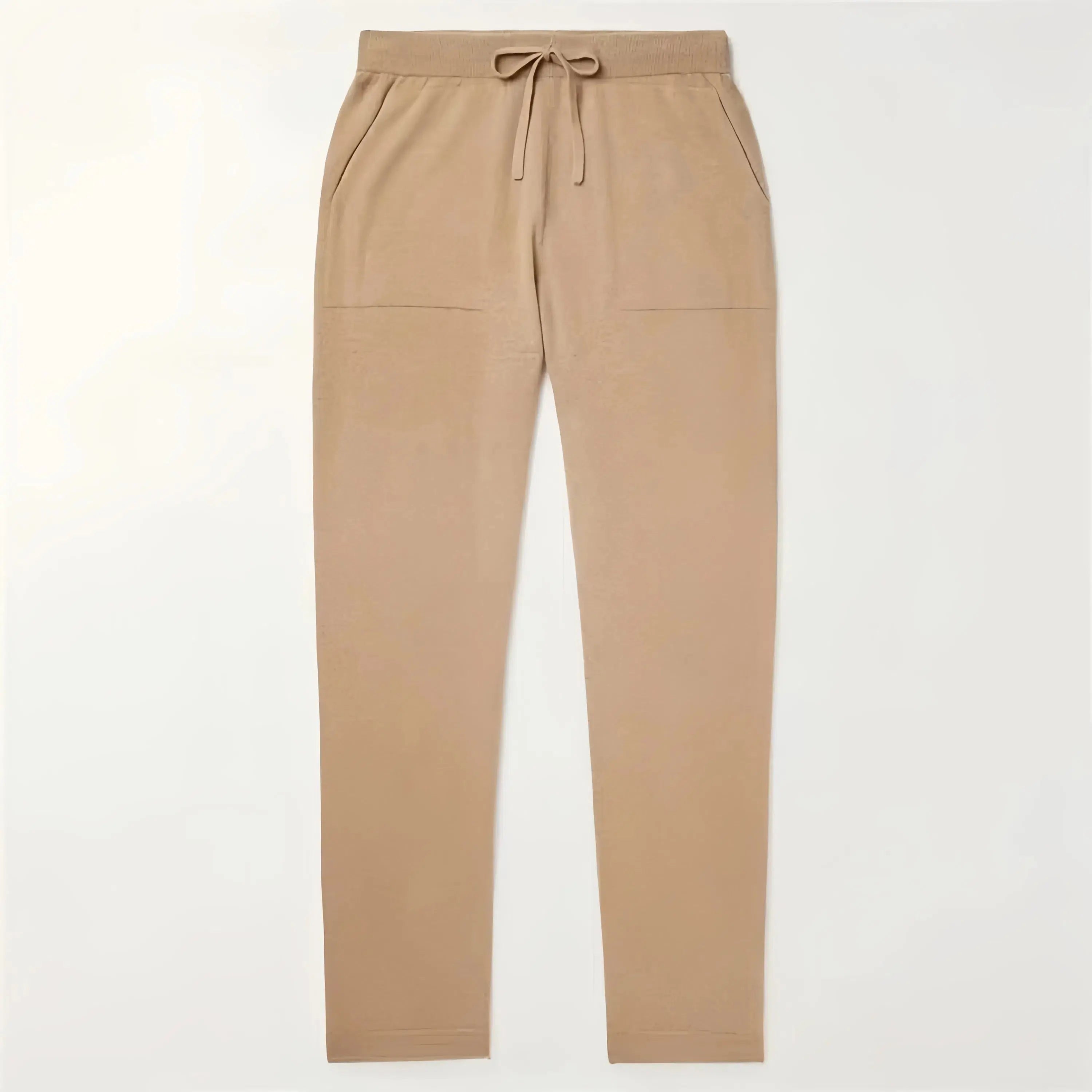 Handcrafted Cashmere Trousers – Sable Khaki