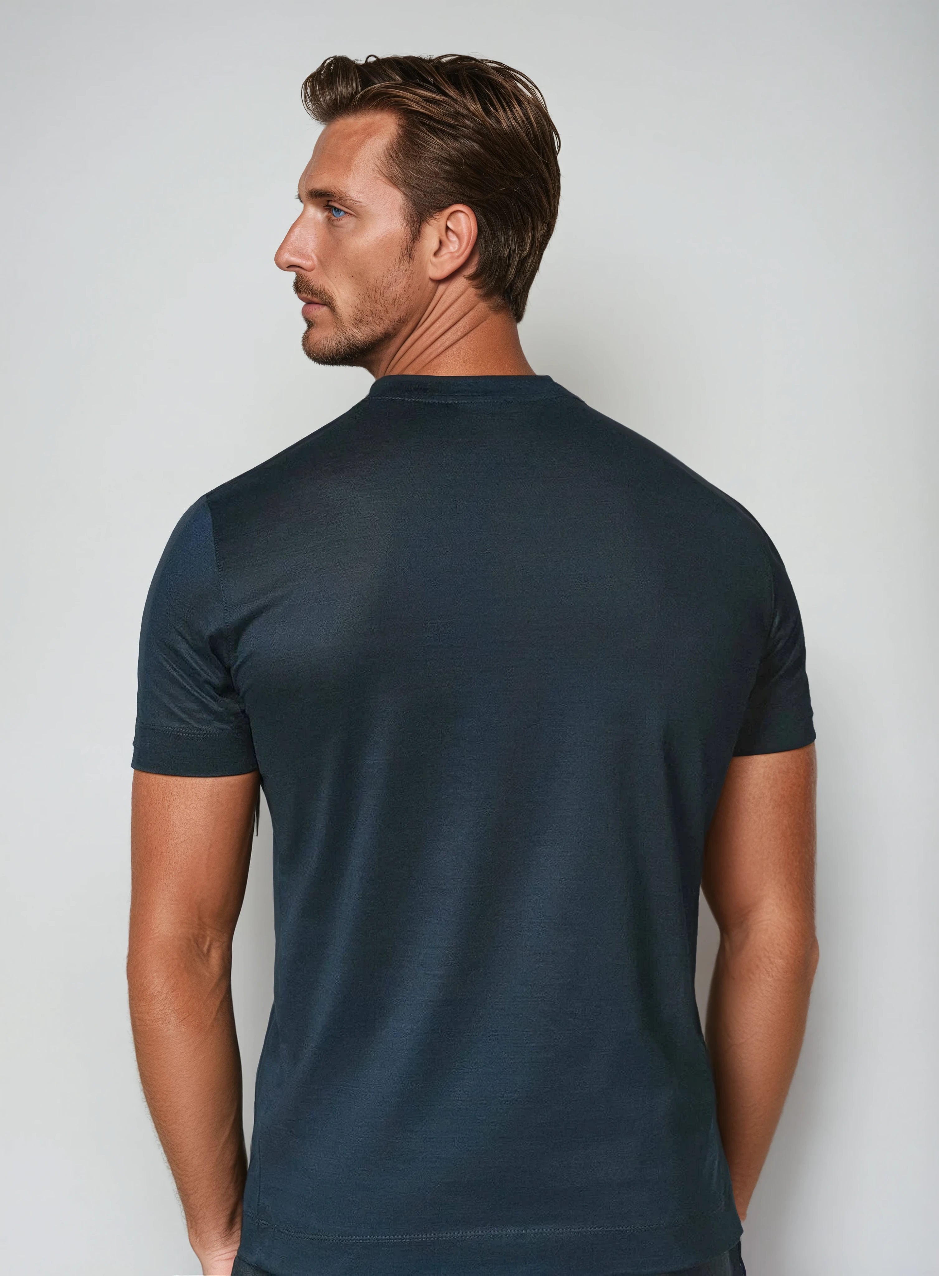 Signature Supima T-shirt – Marineblauw