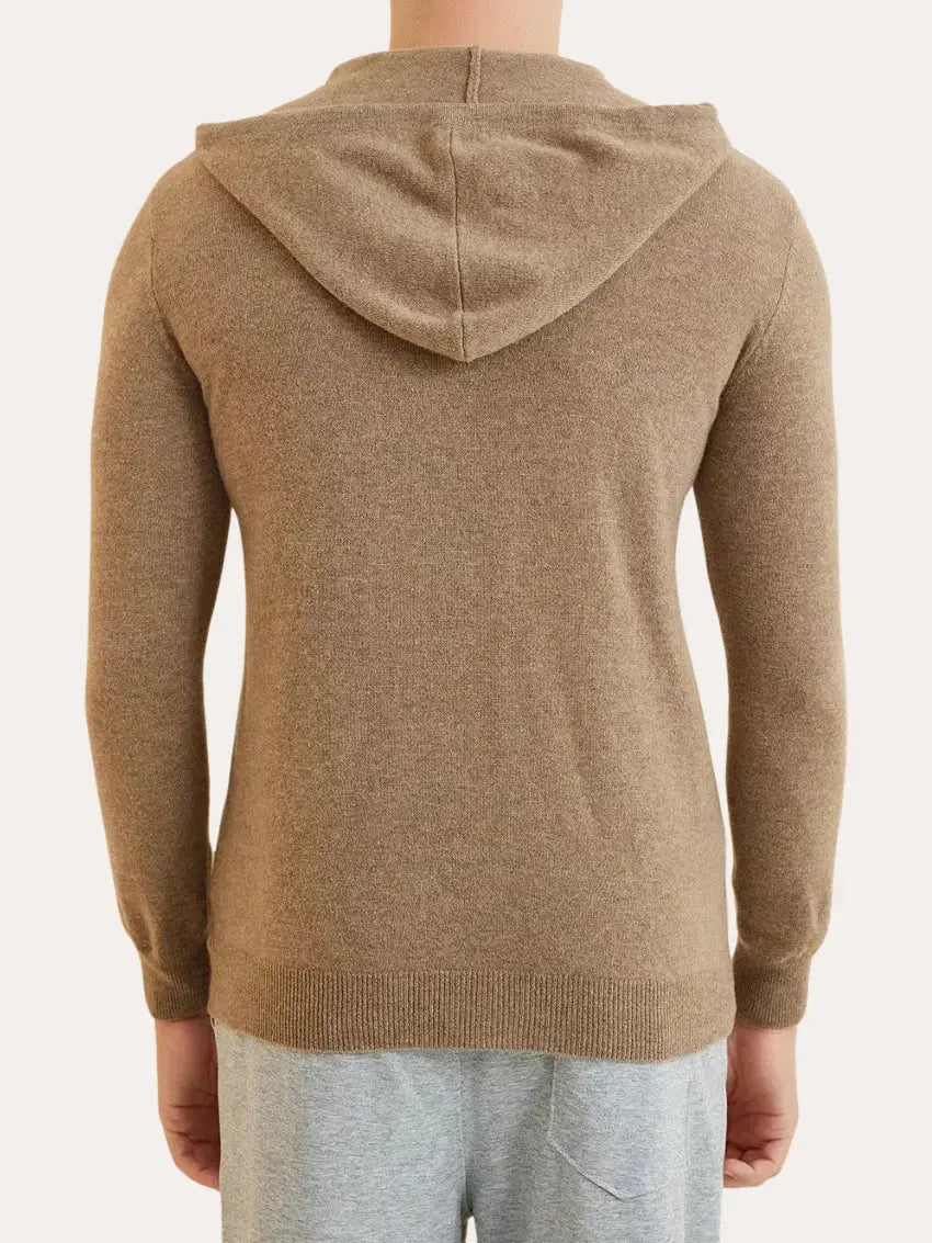 Essential Cashmere Hoodie - Khaki Artisan