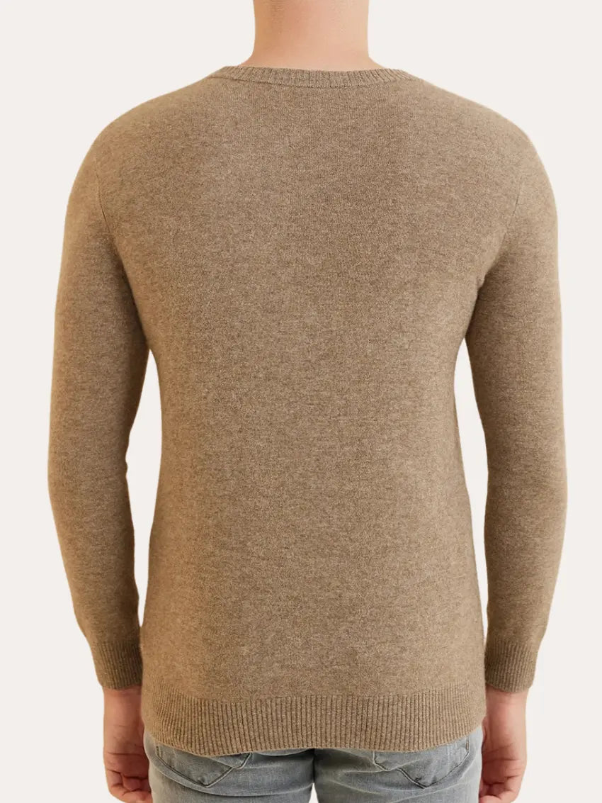 Signature Cashmere Sweater - Sable Khaki