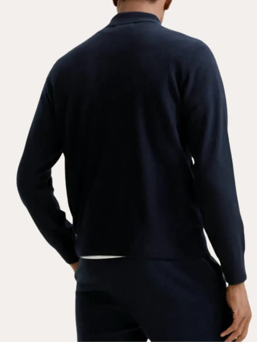 Cashmere Jas Marineblauw