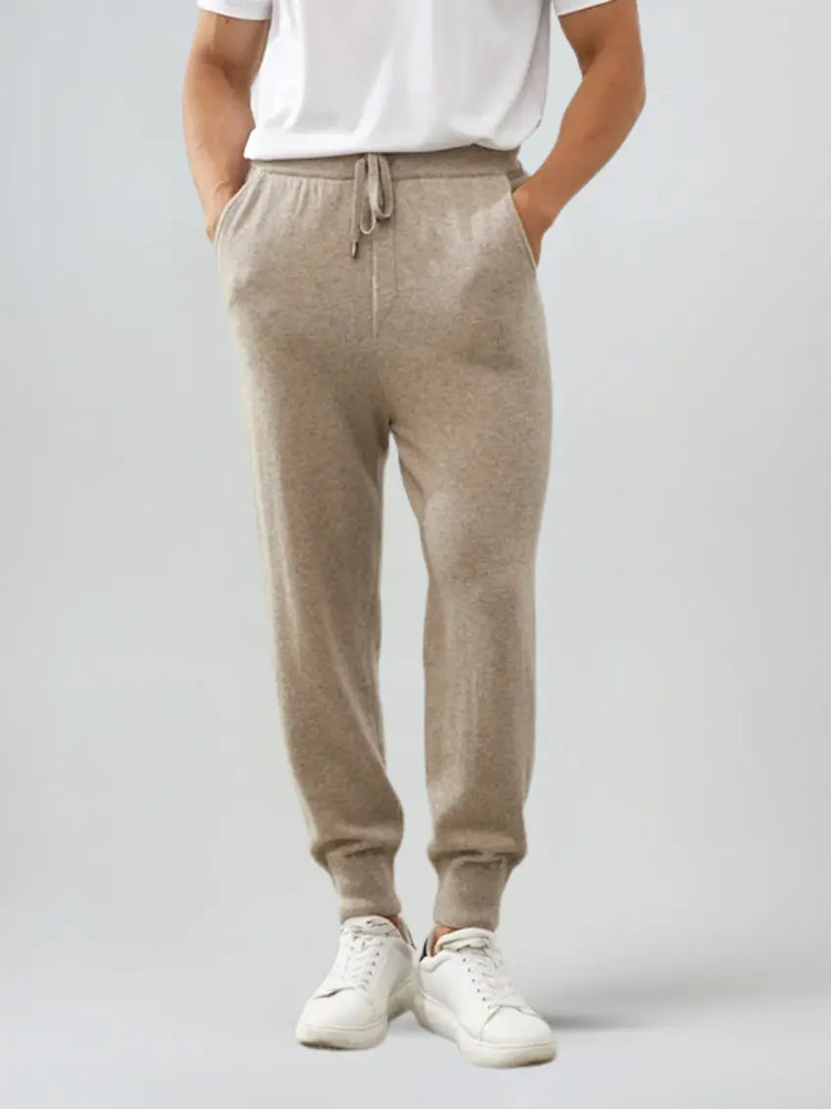 Refined Cashmere Trousers – Beige