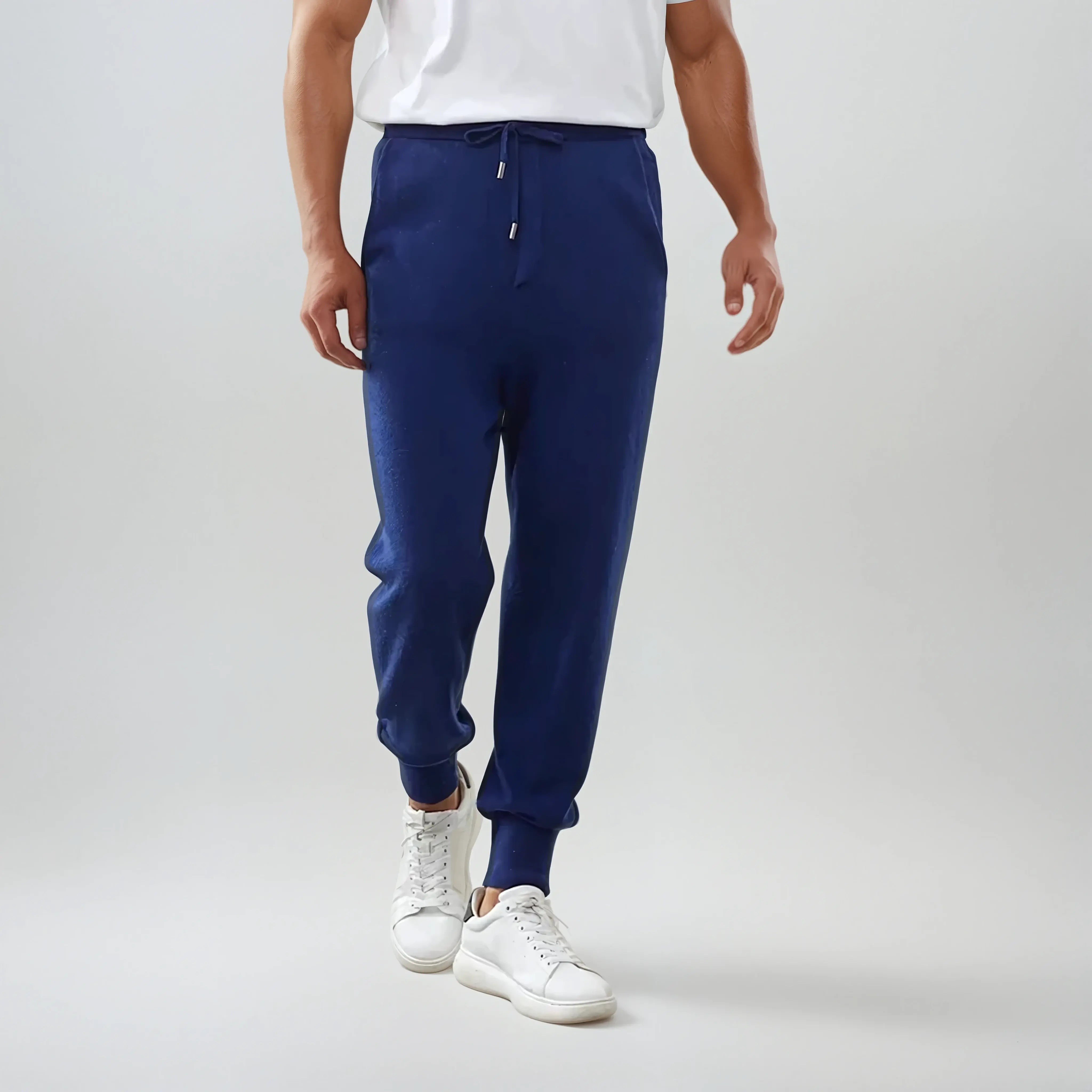 Refined Cashmere Trousers – Blauw
