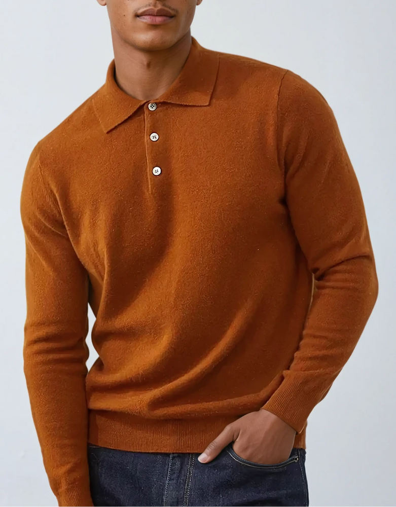 Polo Cashmere Classique – Bruin
