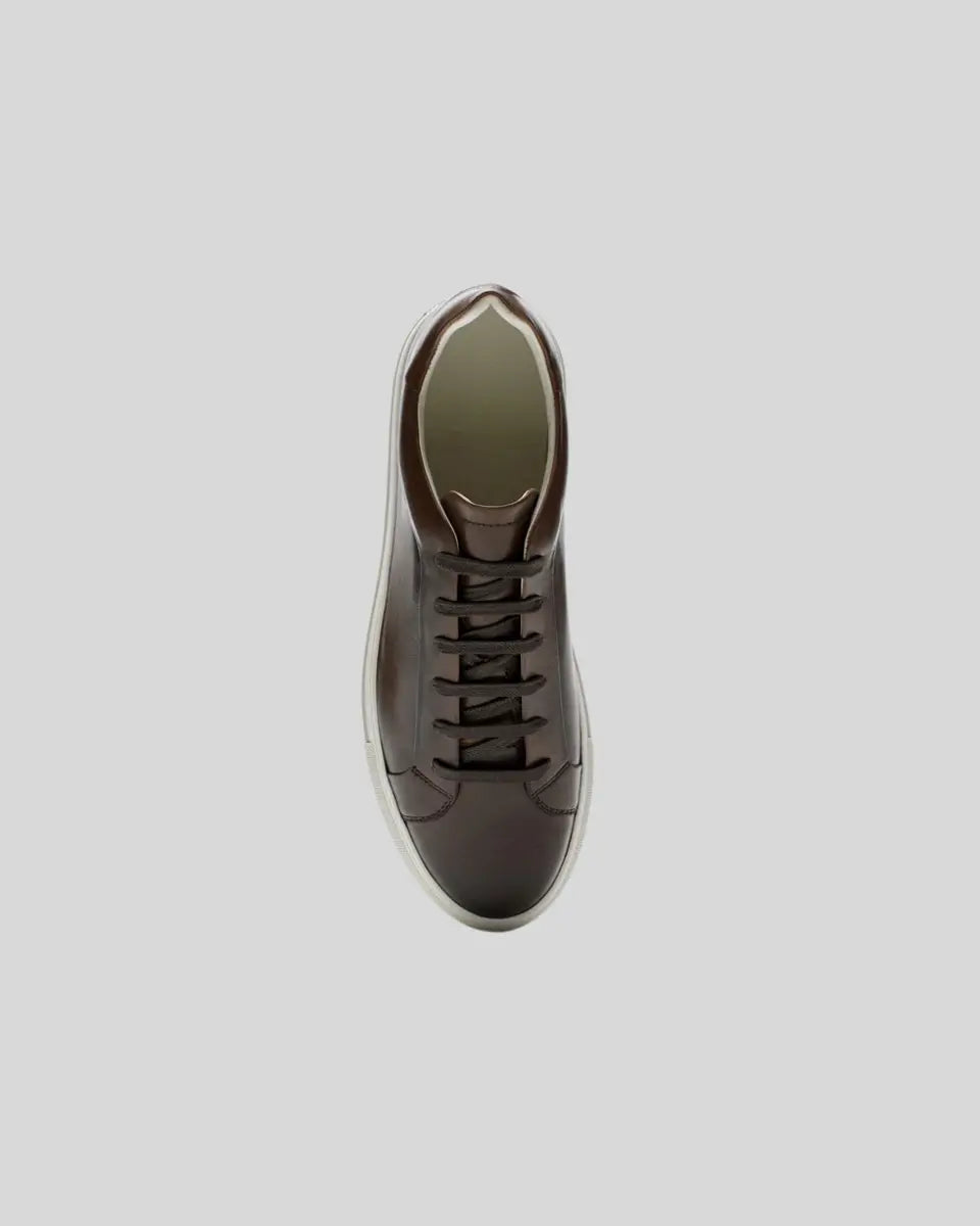 Leren Oxford Sneakers - Bruin