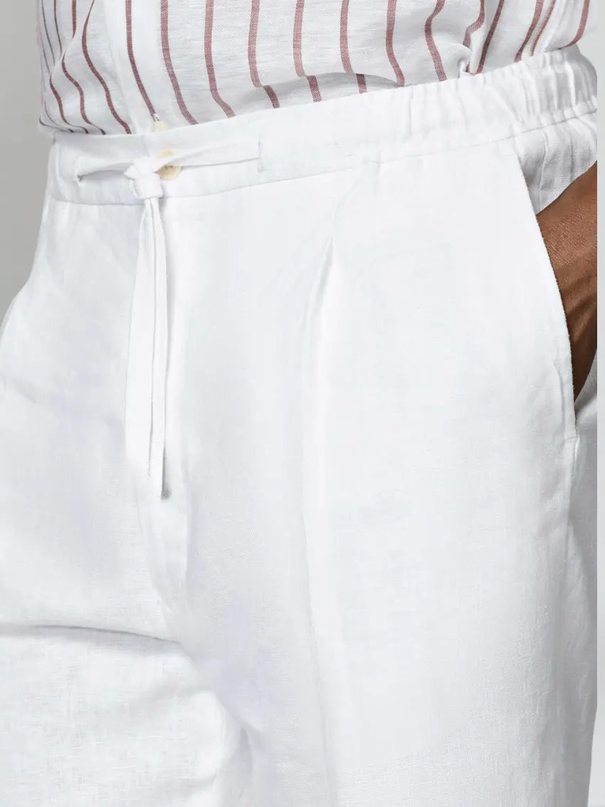 Sea Side Linnen Broek - Wit
