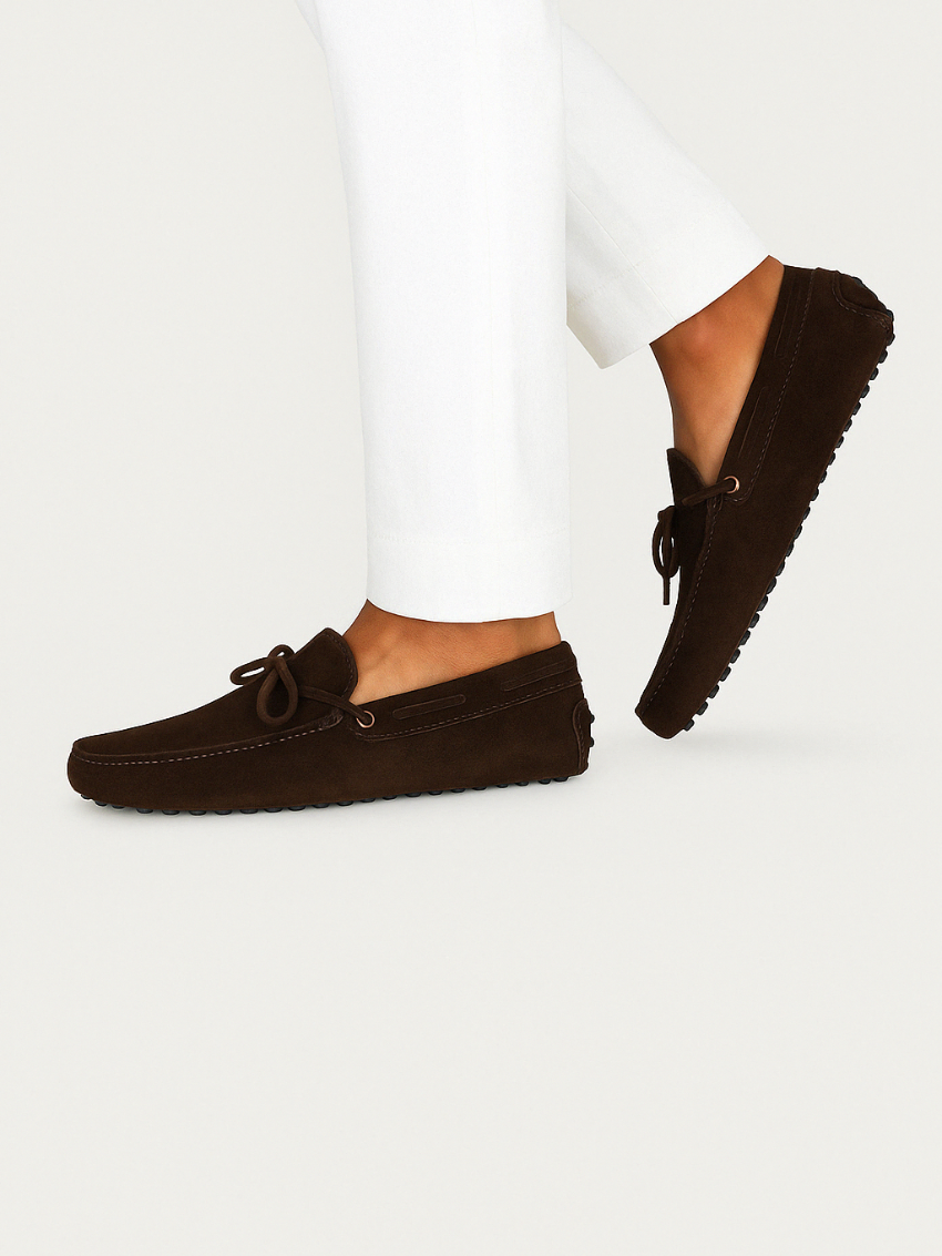 Suède Mocassins - Donkerbruin