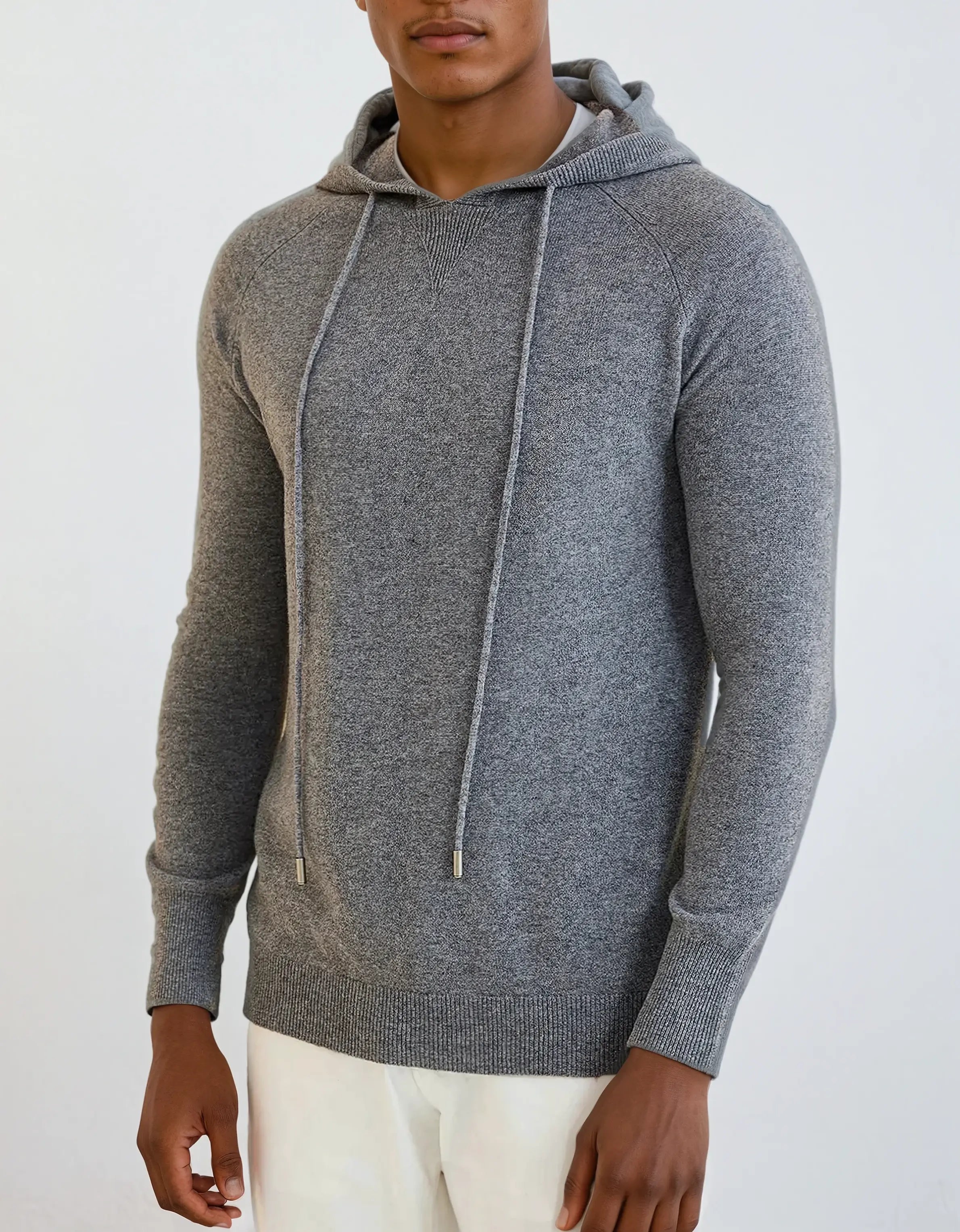 Essential Cashmere Hoodie - Donkergrijs