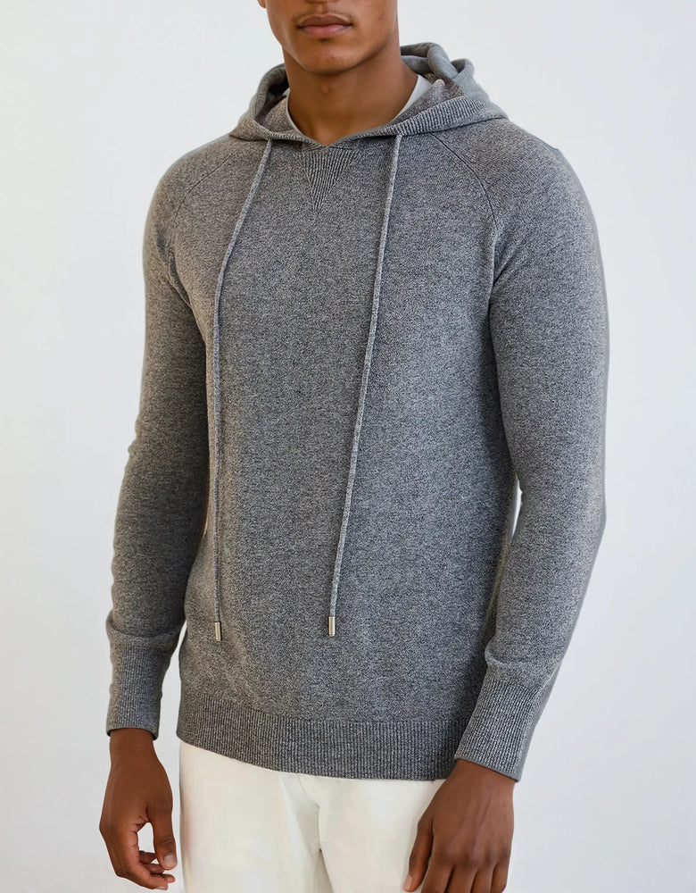 Essential Cashmere Hoodie - Donkergrijs