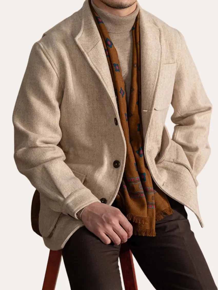 Wollen Jas Beige