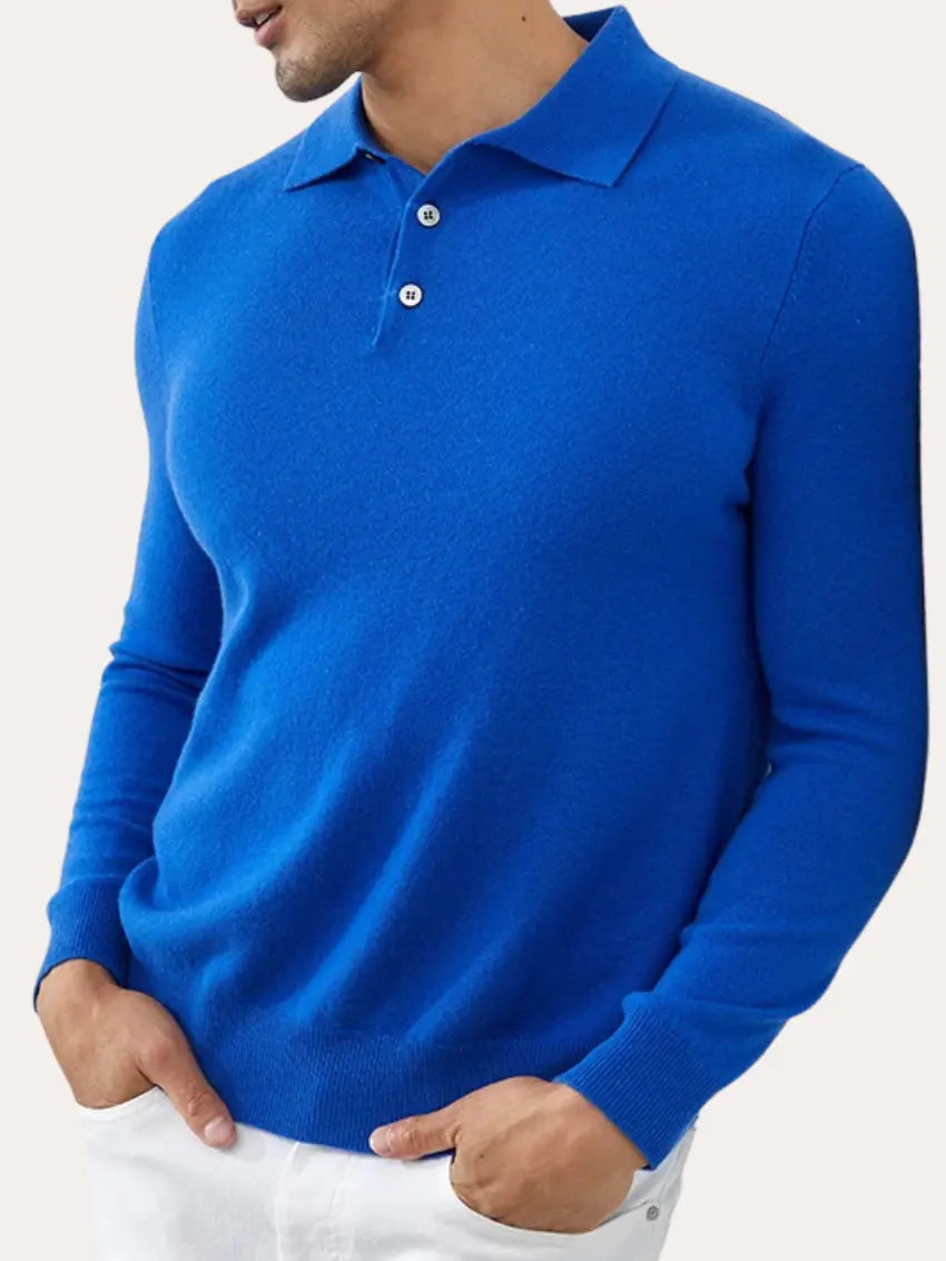 Polo Cashmere Classique – Blauw
