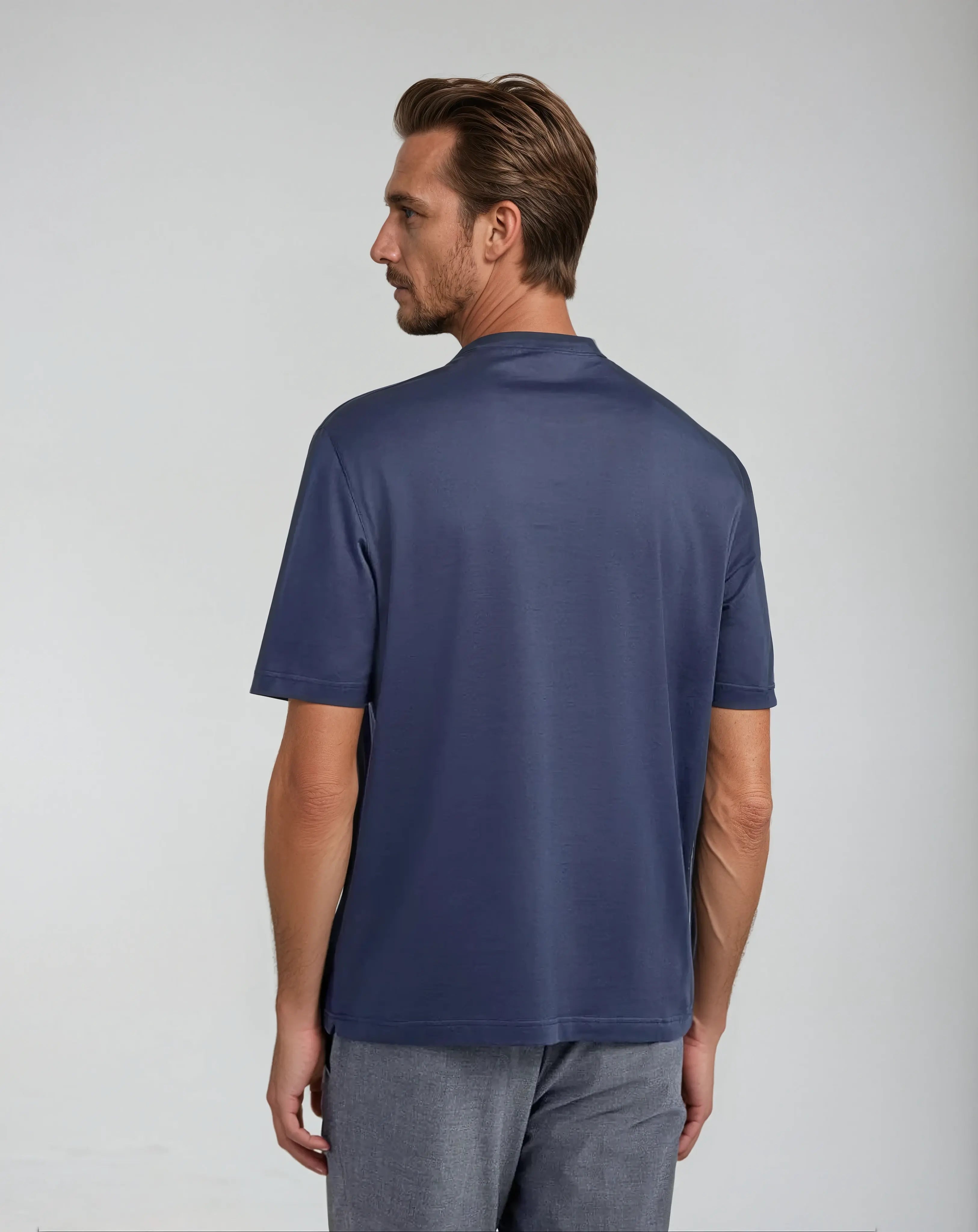 Signature Supima T-shirt – Intens Blauw