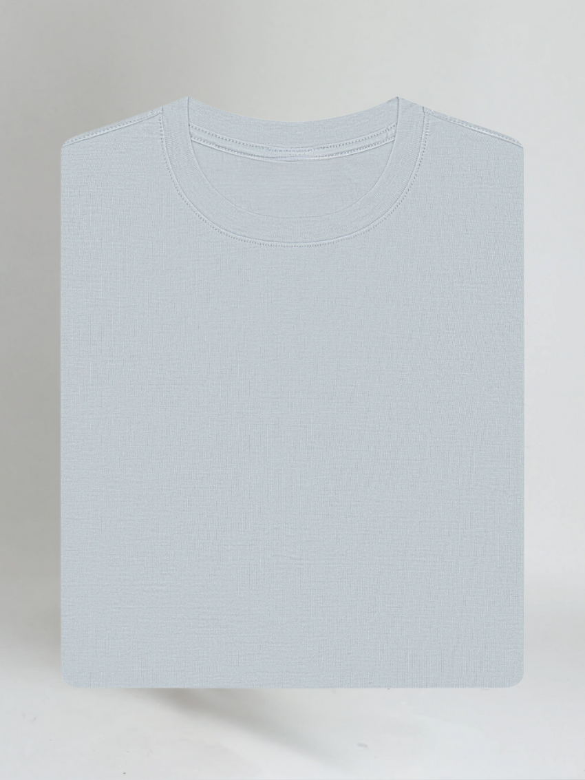 Signature Supima T-shirt – Lichtgrijs