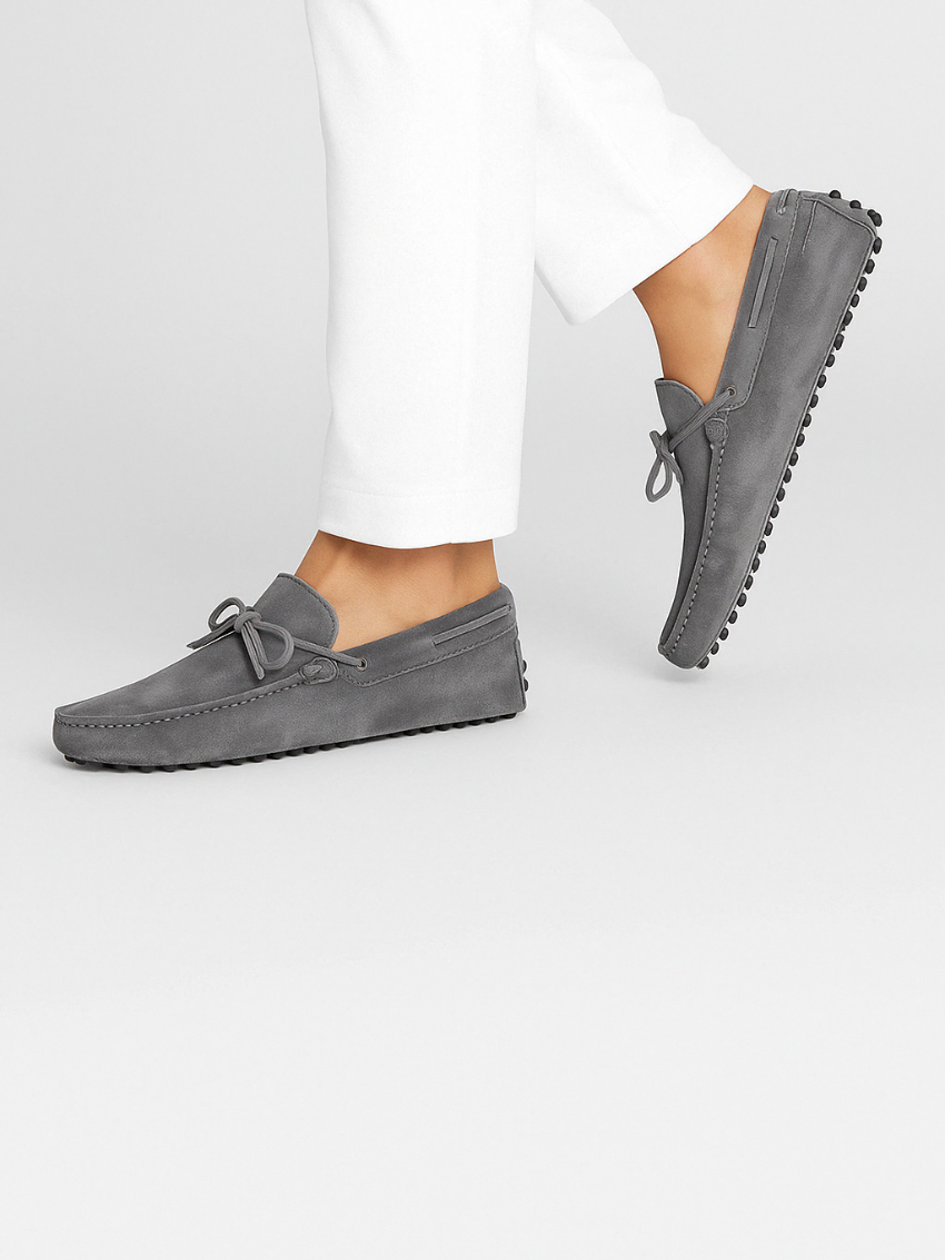 Suède Mocassins - Grijs
