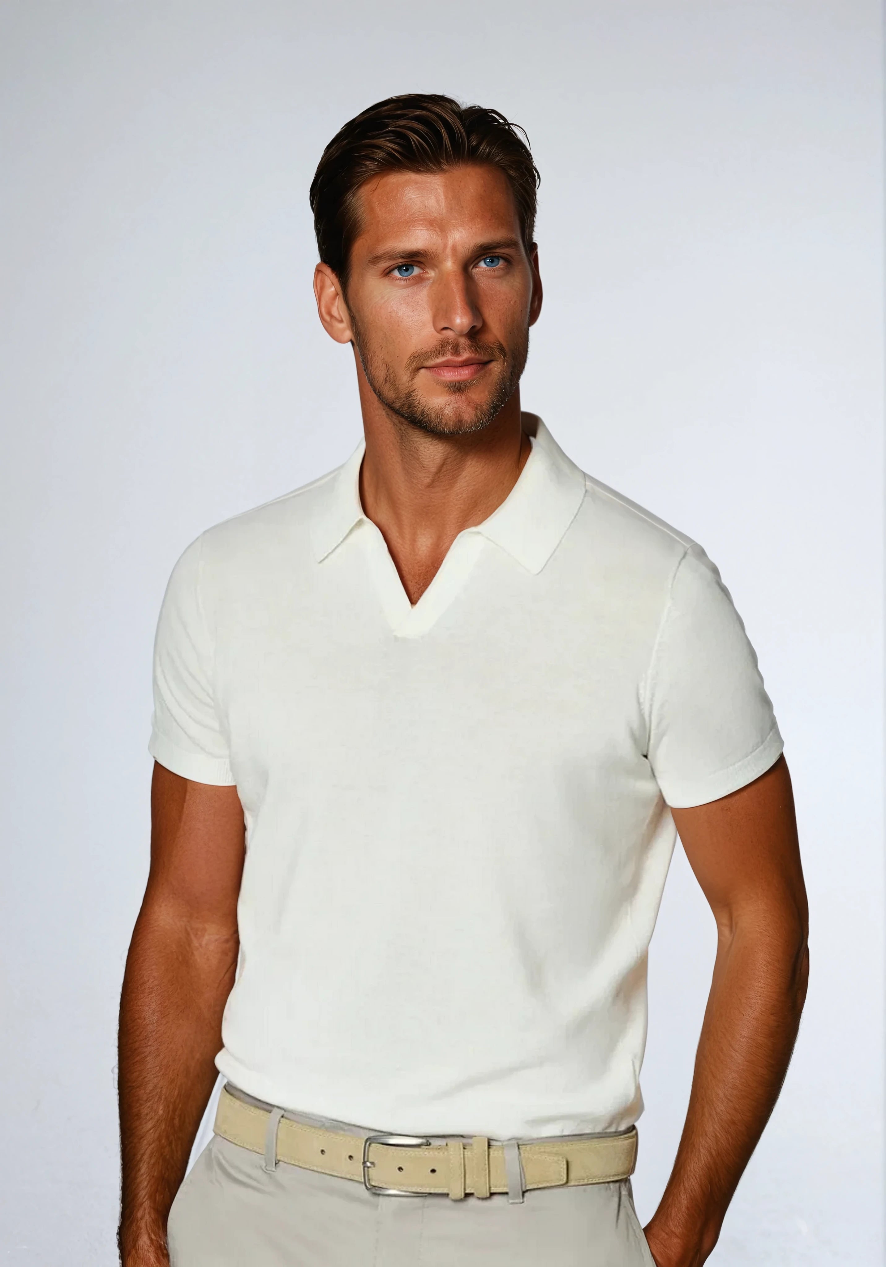Polo Zonder Knopen - Wit