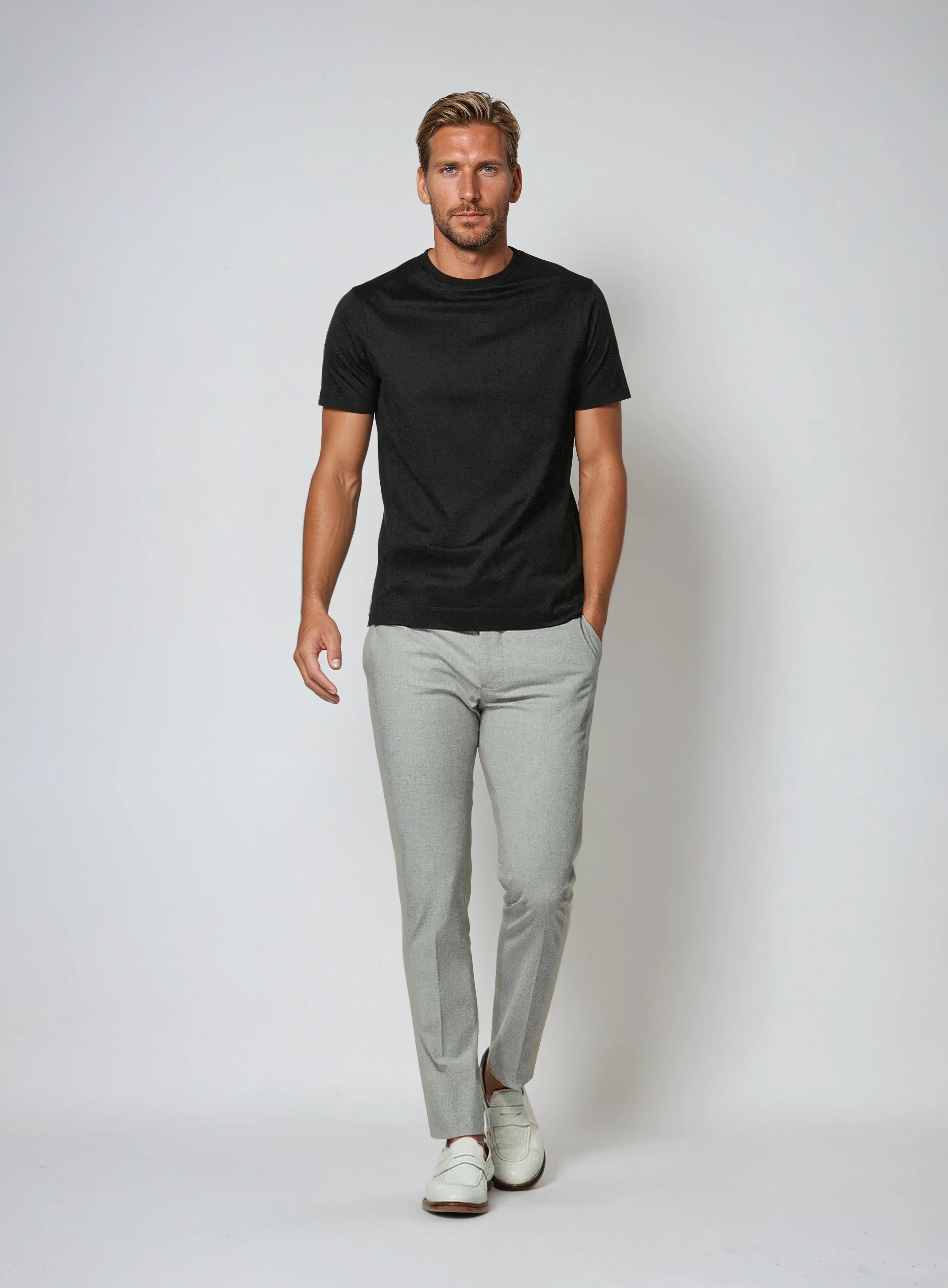 Signature Supima T-shirt – Profond Zwart