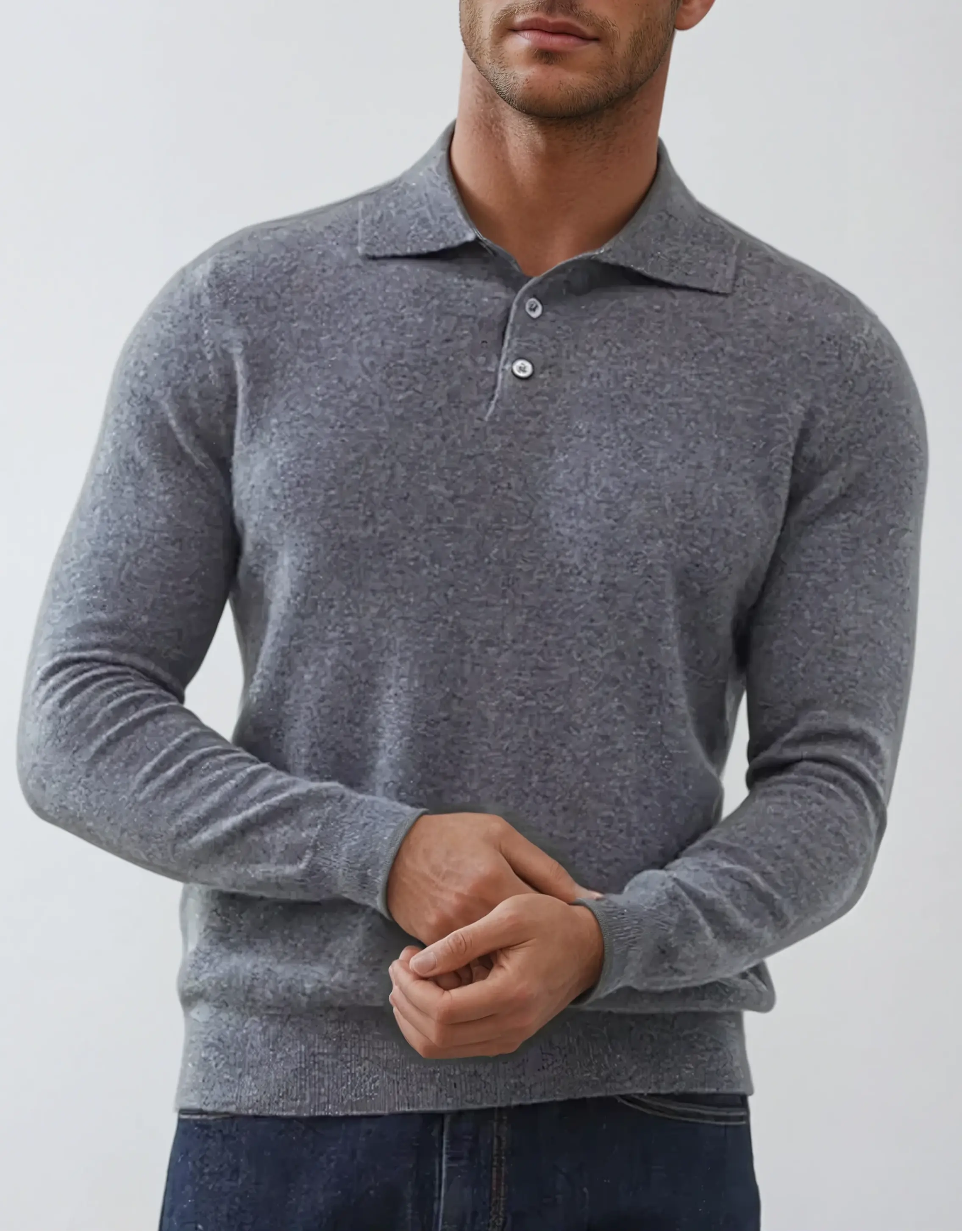 Polo Cashmere Classique - Grijs