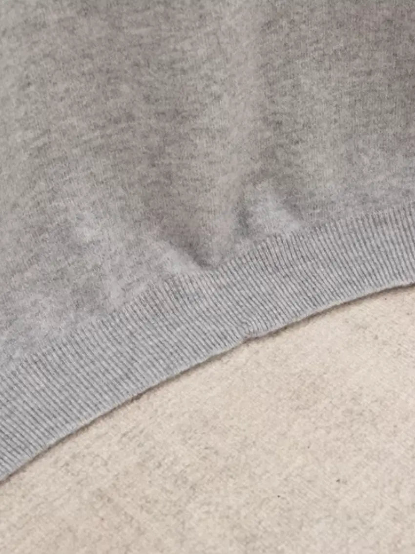 Cashwool T-shirt Grijs