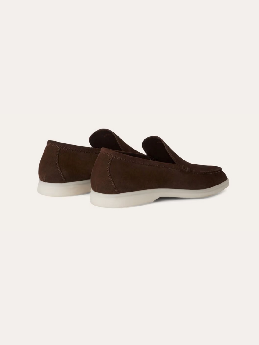 Refined Suede Loafers – Donkerbruin