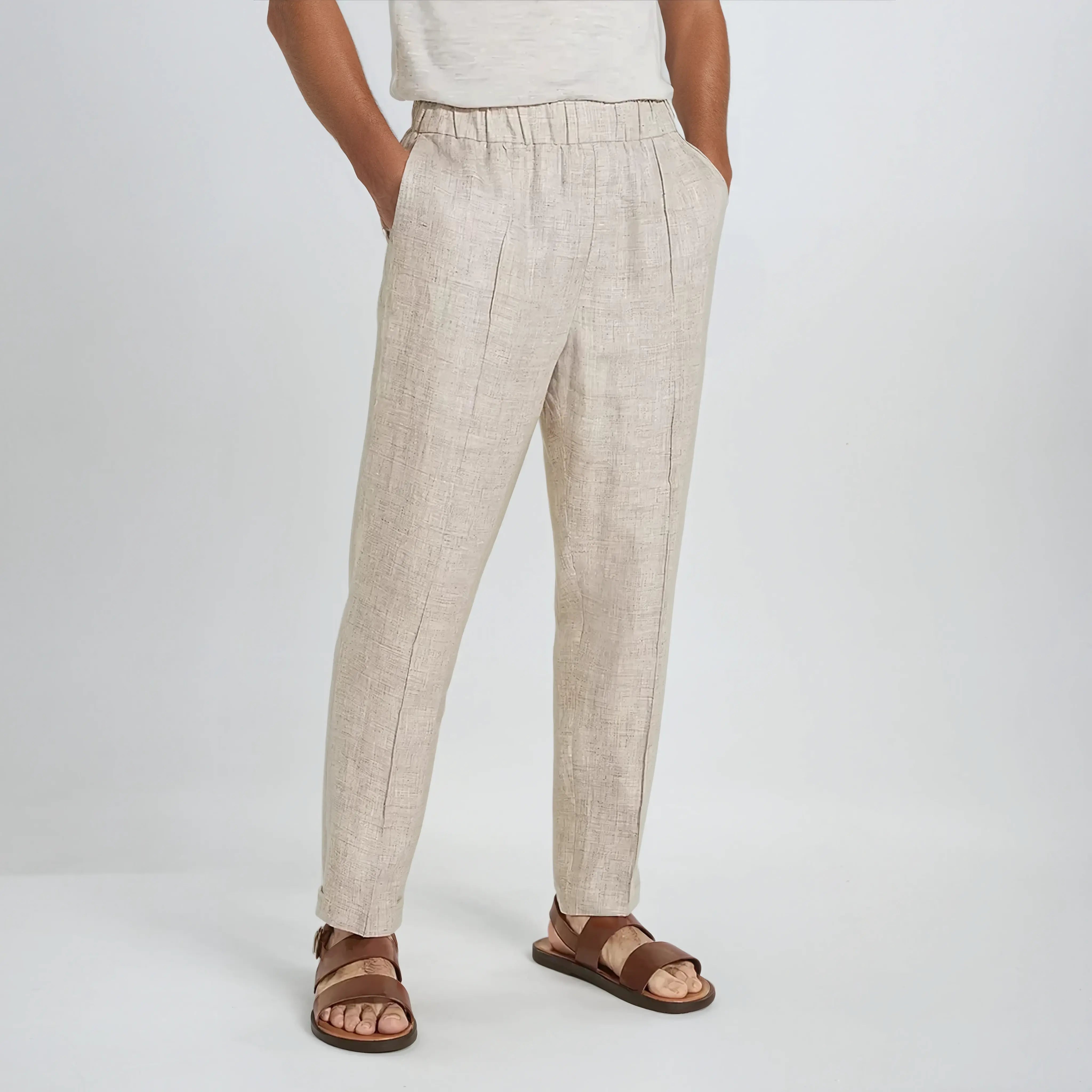 Linnen Broek Beige