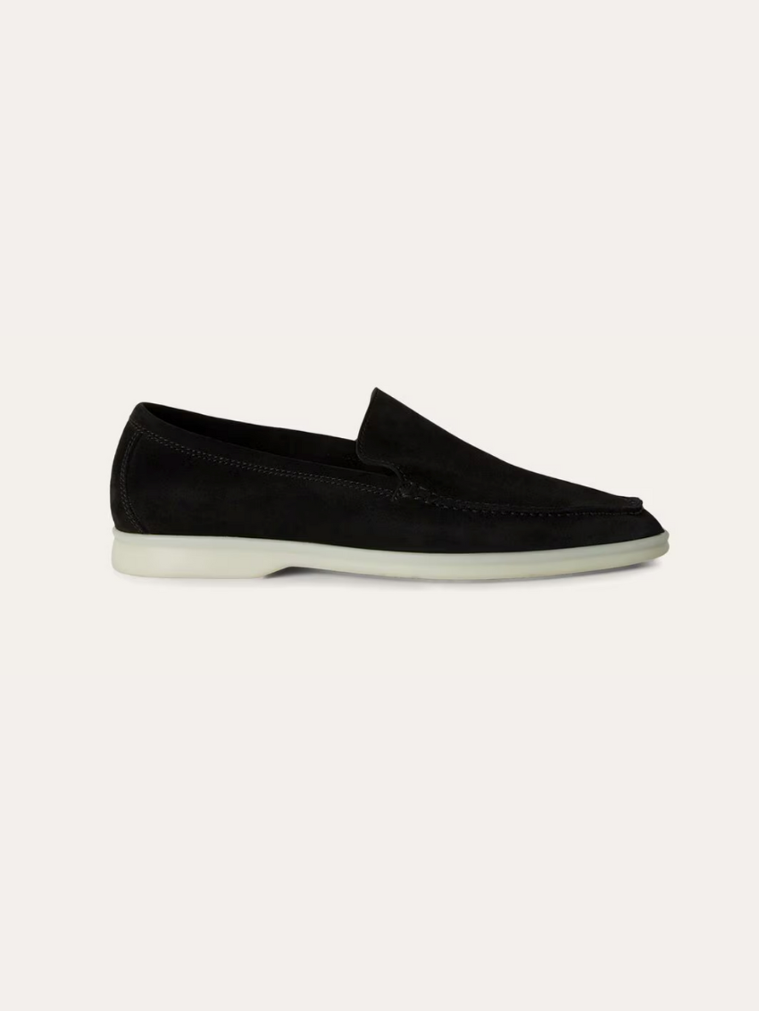 Refined Suede Loafers – Zwart