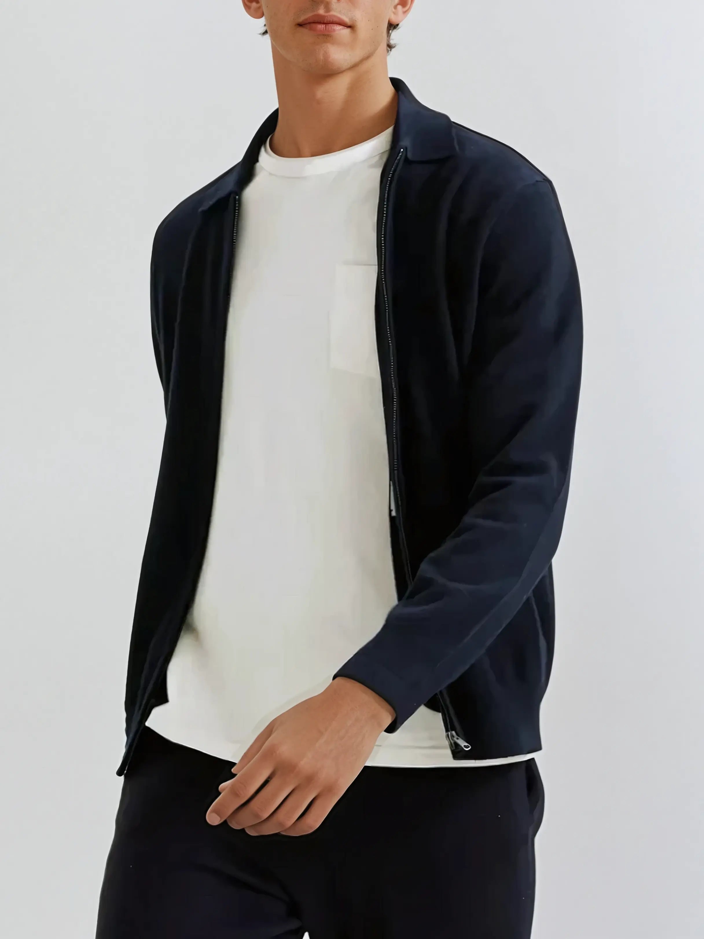 Cashmere Jas Marineblauw