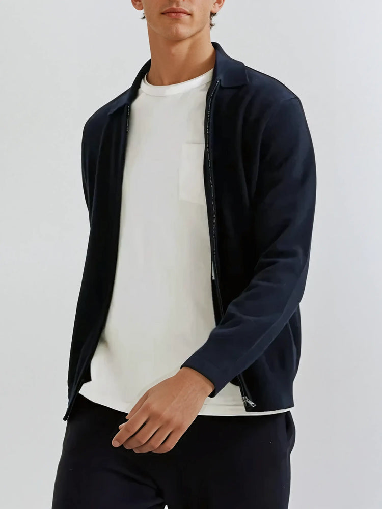 Cashmere Jas Marineblauw