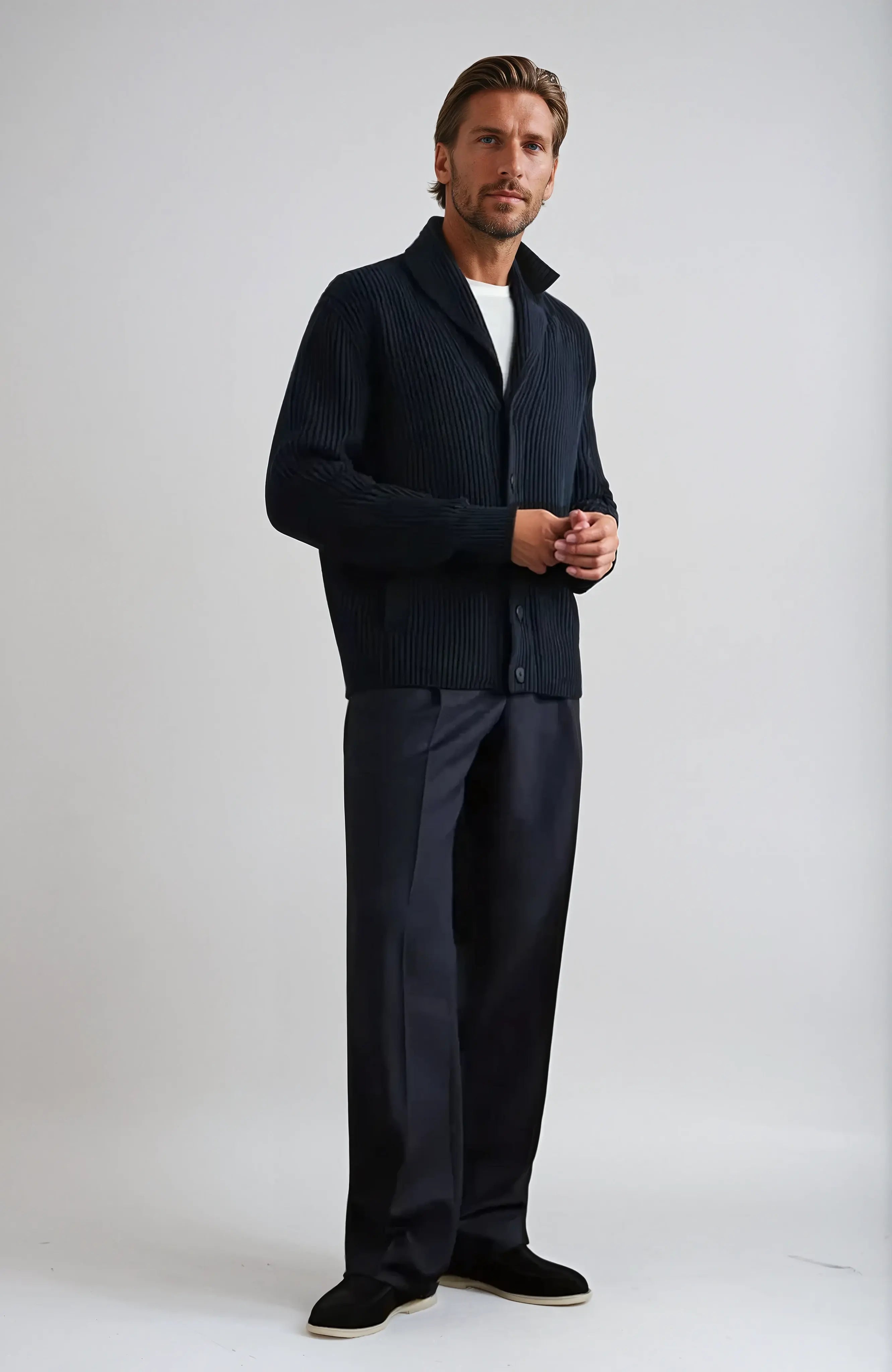 Suède City Loafers – Navy Blauw