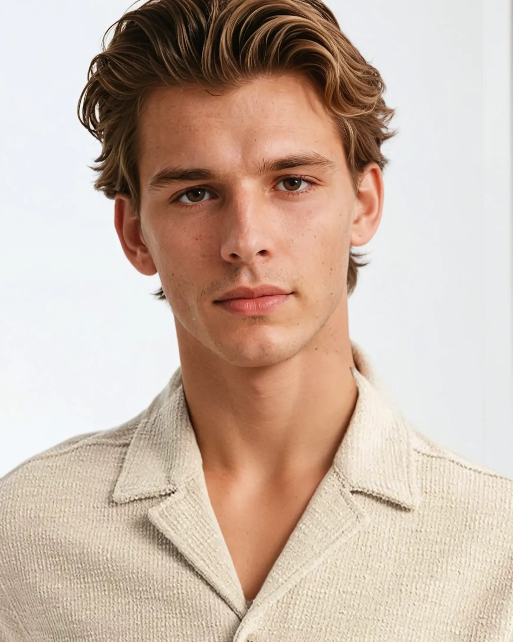 Wafel Shirt Beige