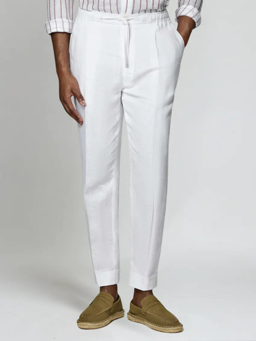 Sea Side Linnen Broek - Wit