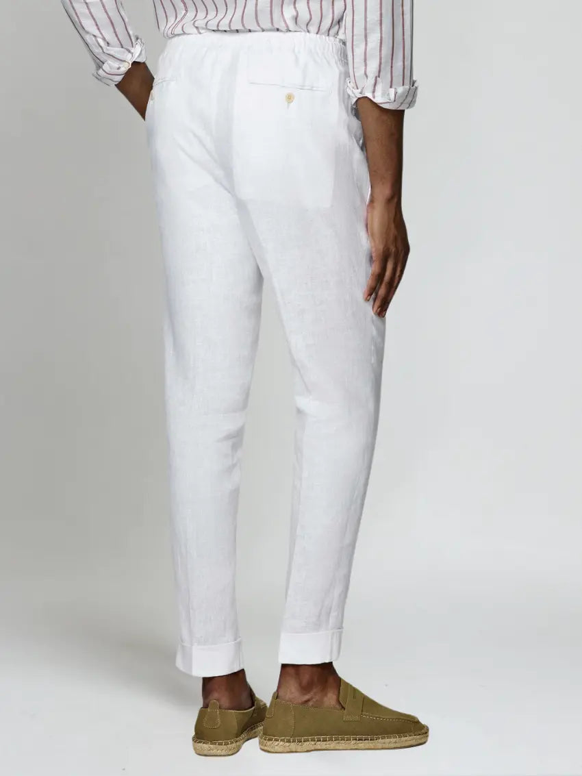 Sea Side Linnen Broek - Wit