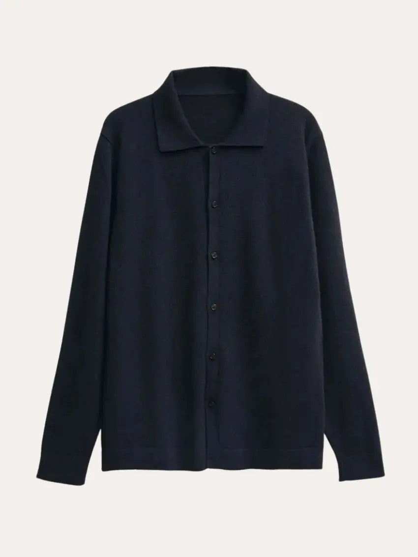 Cashwool Overhemd Marineblauw