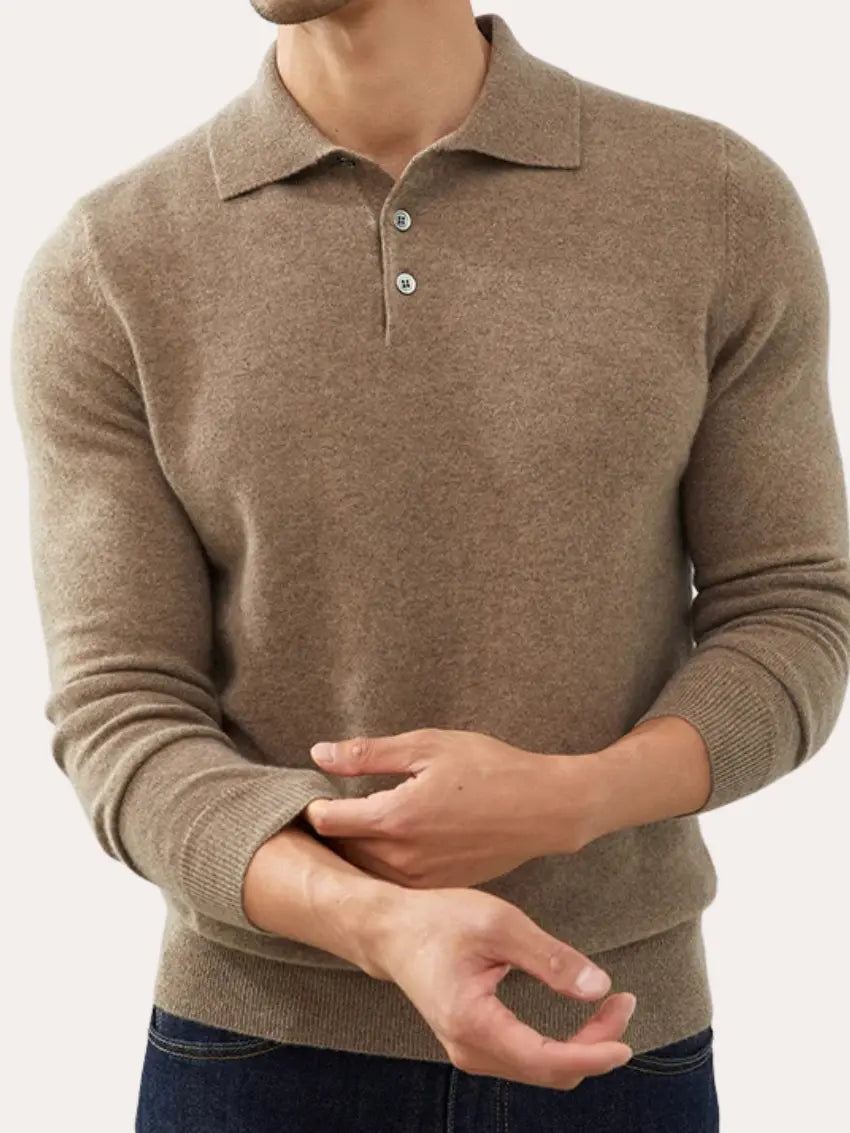 Polo Cashmere Classique - Lichtbruin