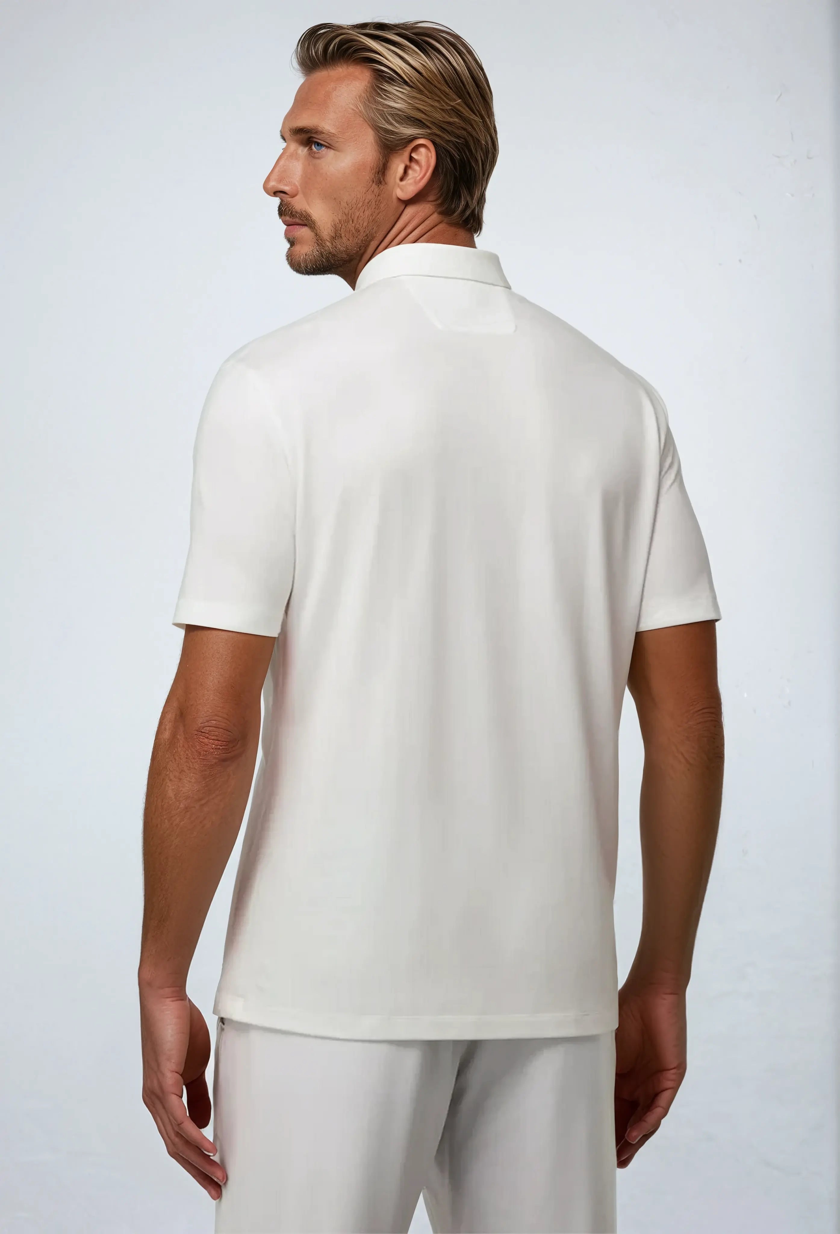 Polo met Rits - Wit