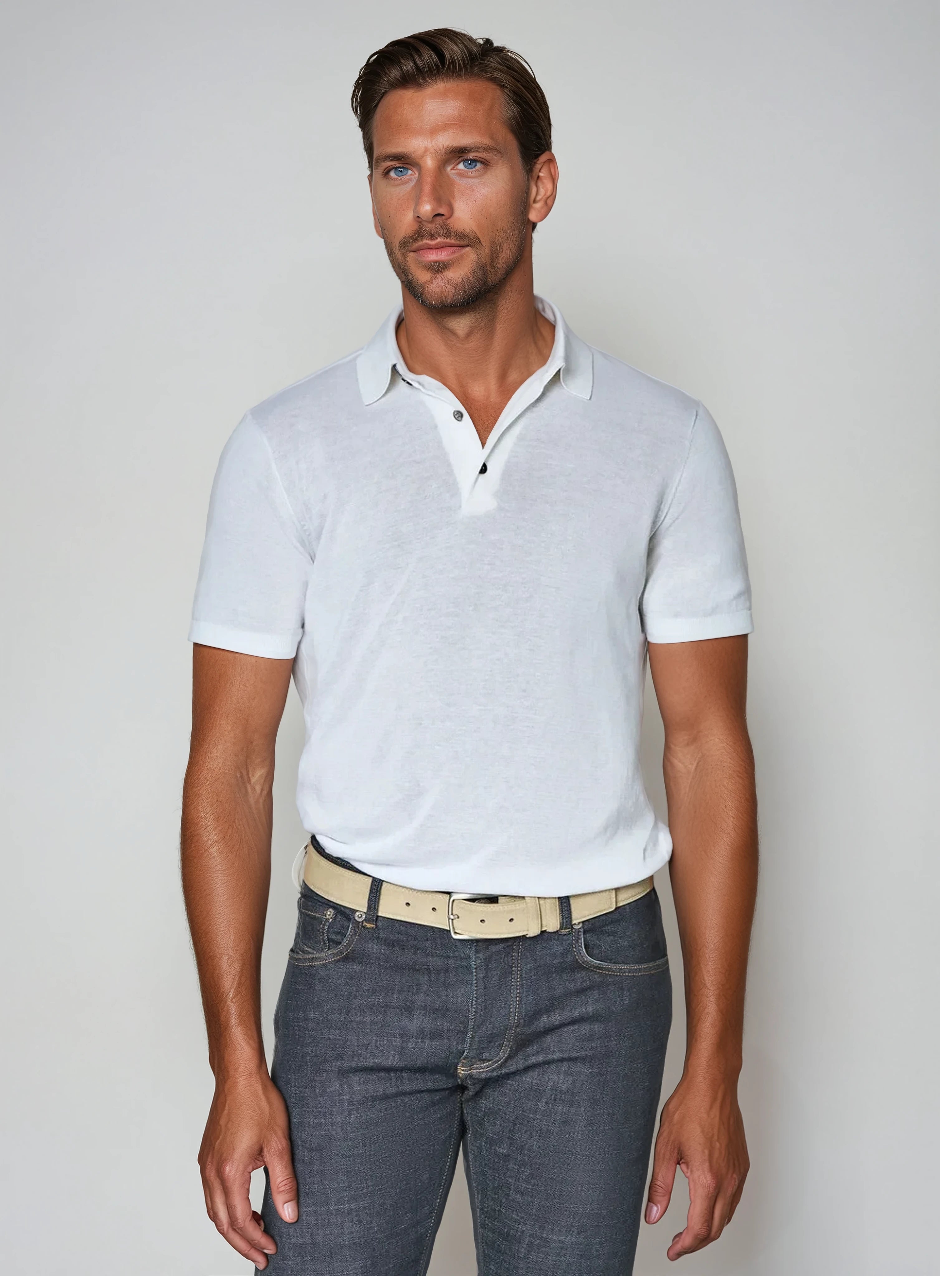 Premium Polo Shirt - Wit