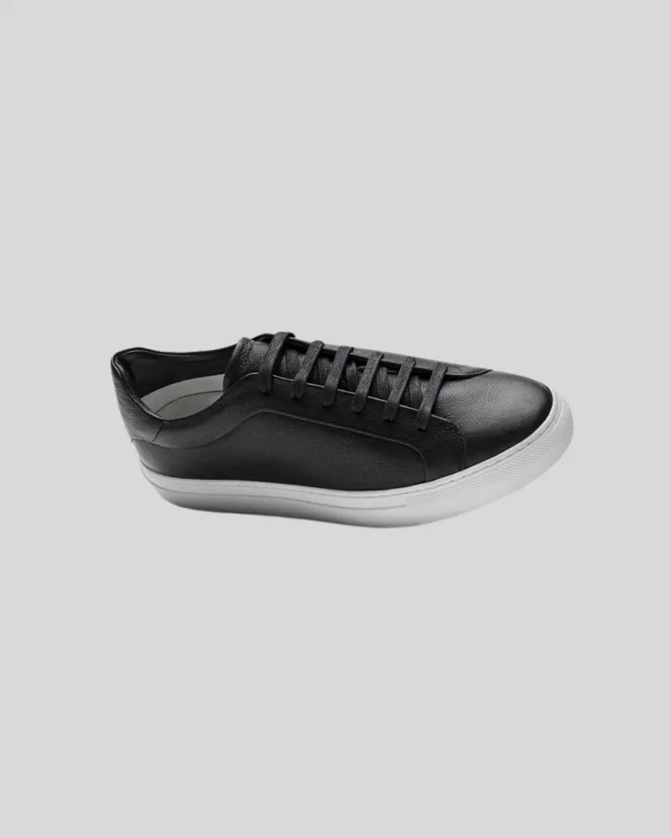 Leren Oxford Sneakers - Zwart