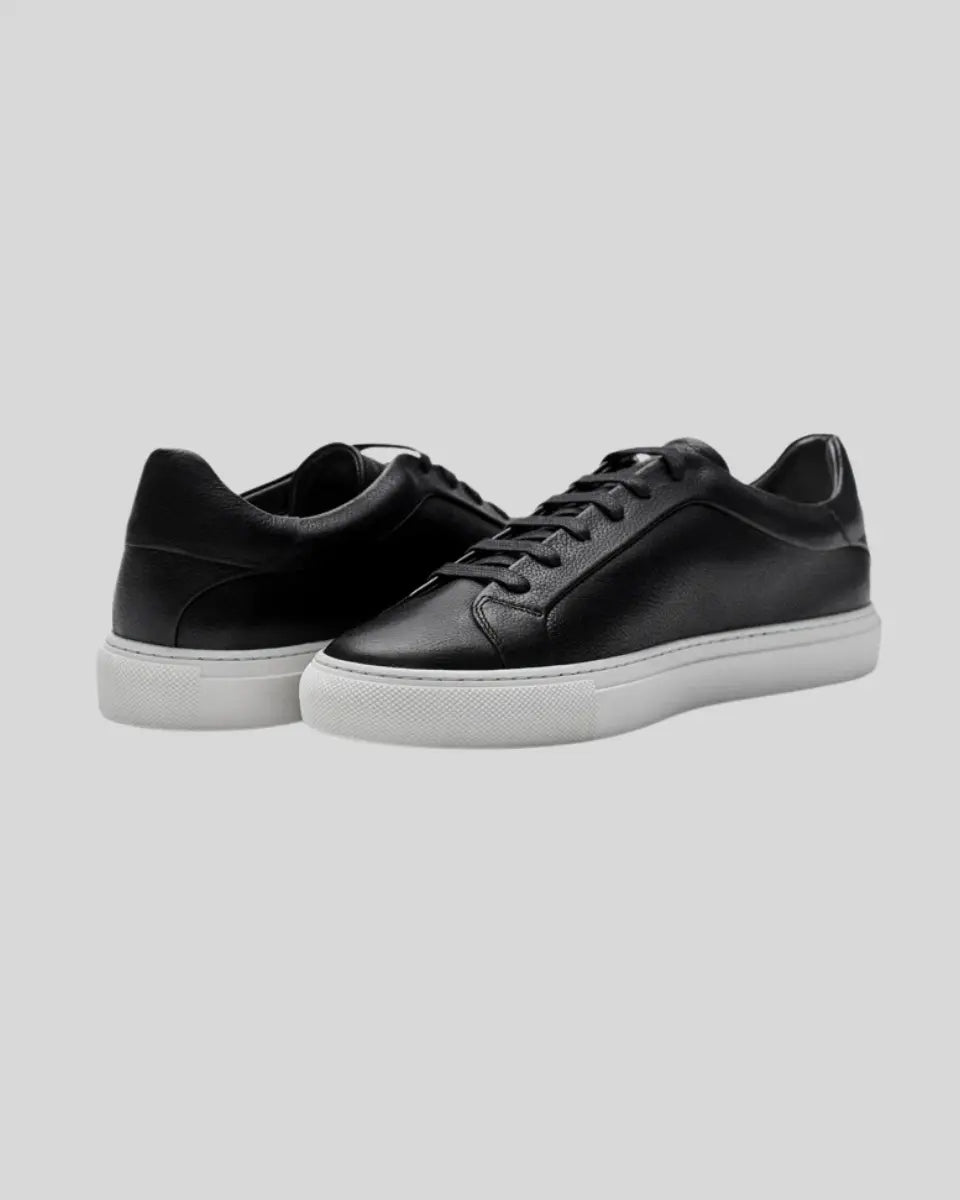 Leren Oxford Sneakers - Zwart