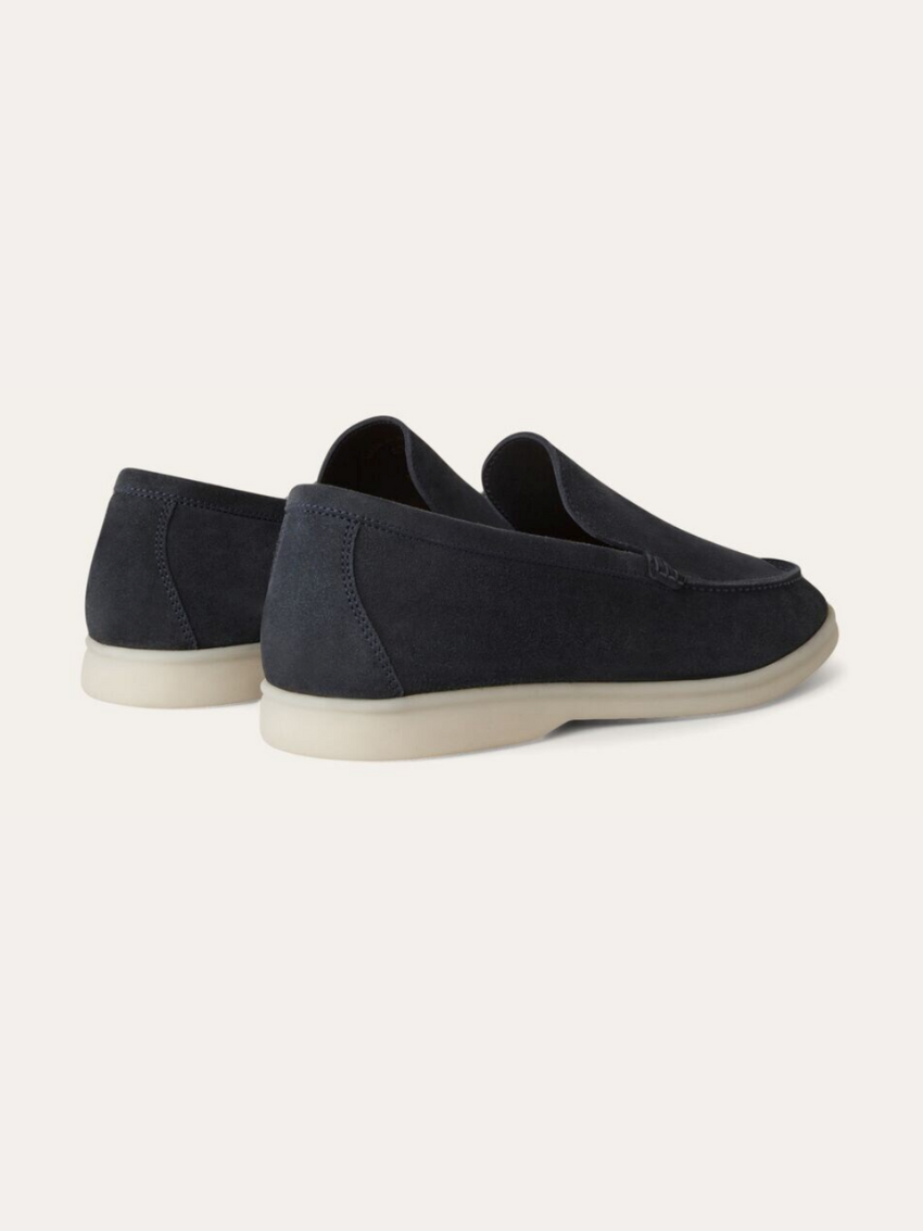 Refined Suede Loafers – Marineblauw