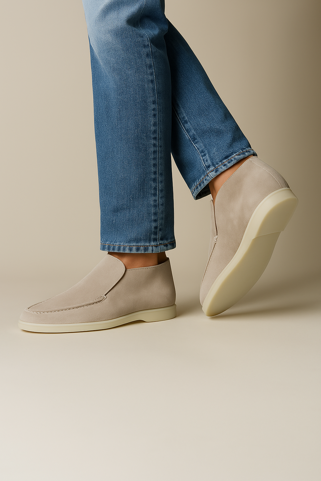 Signature Loafers – Beige Sable