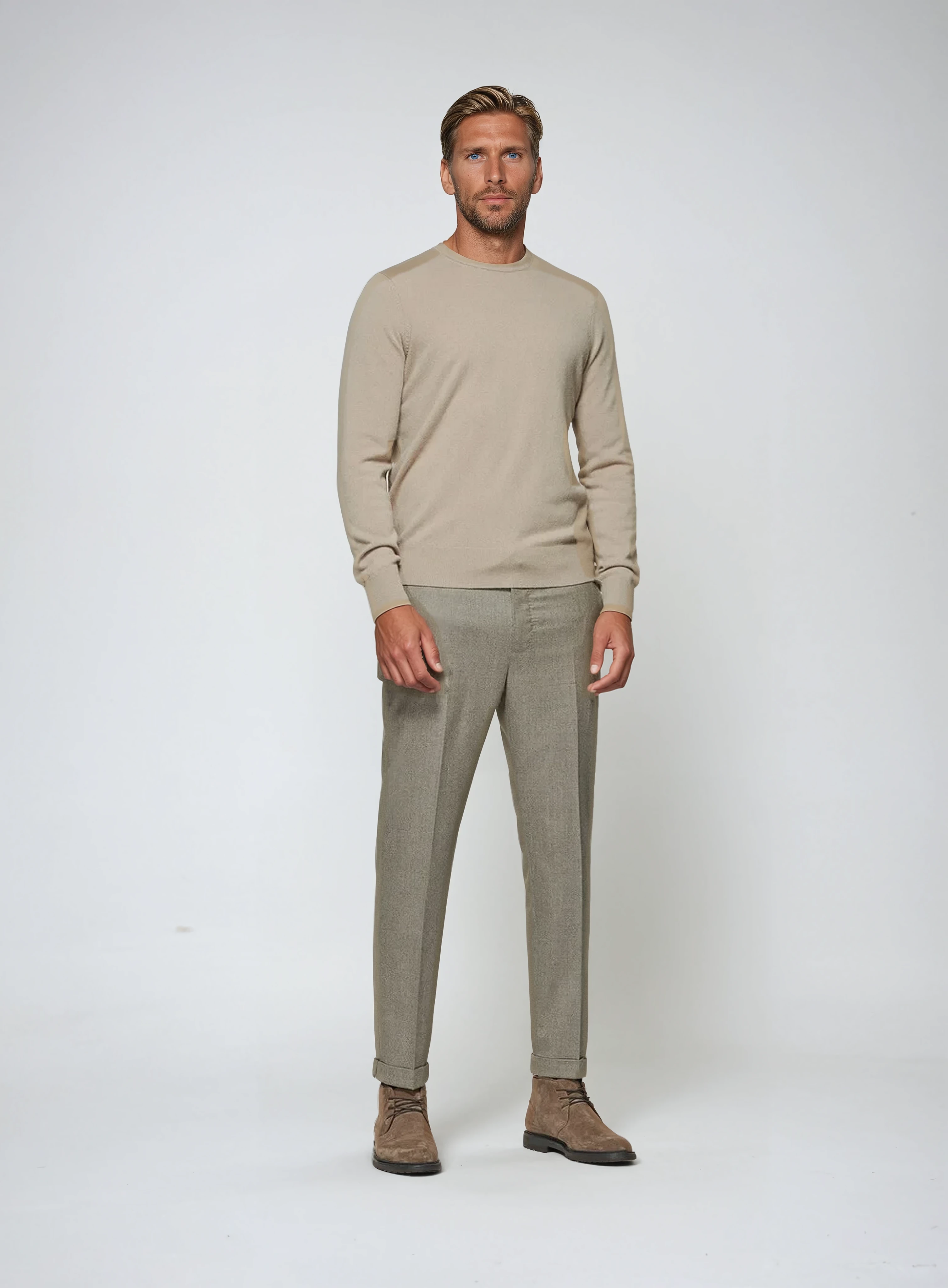 Premium Cashwool sweater - Beige