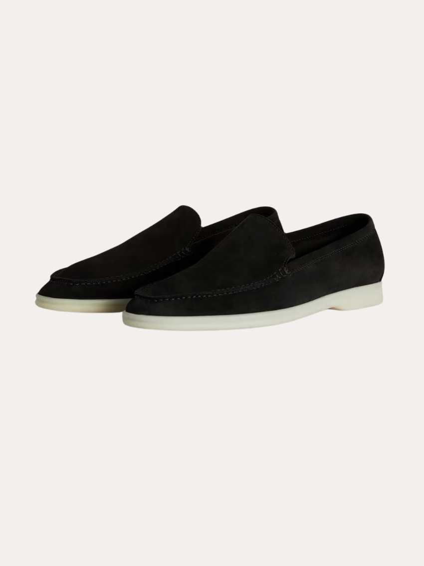 Refined Suede Loafers – Zwart