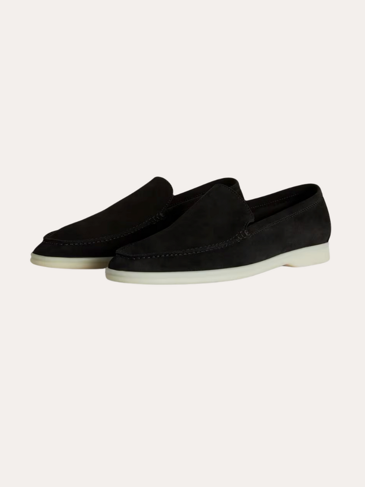 Refined Suede Loafers – Zwart