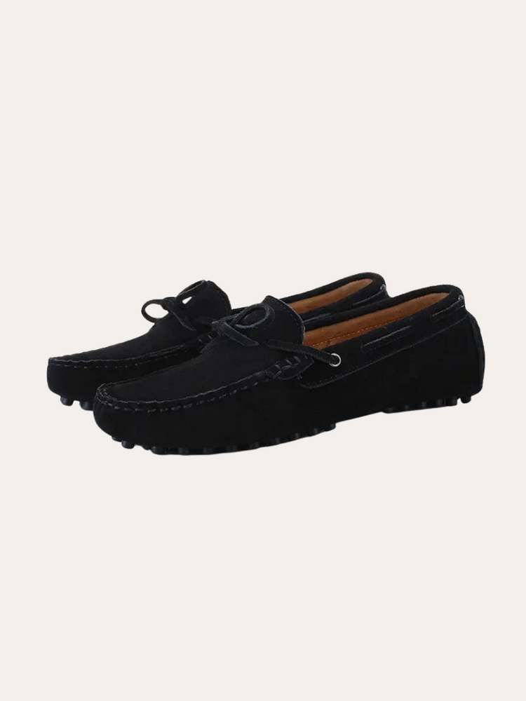 Suède Mocassins - Zwart