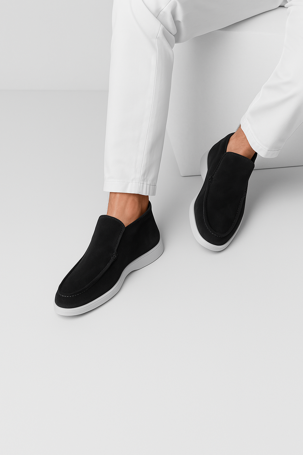 Signature Loafers – Zwart