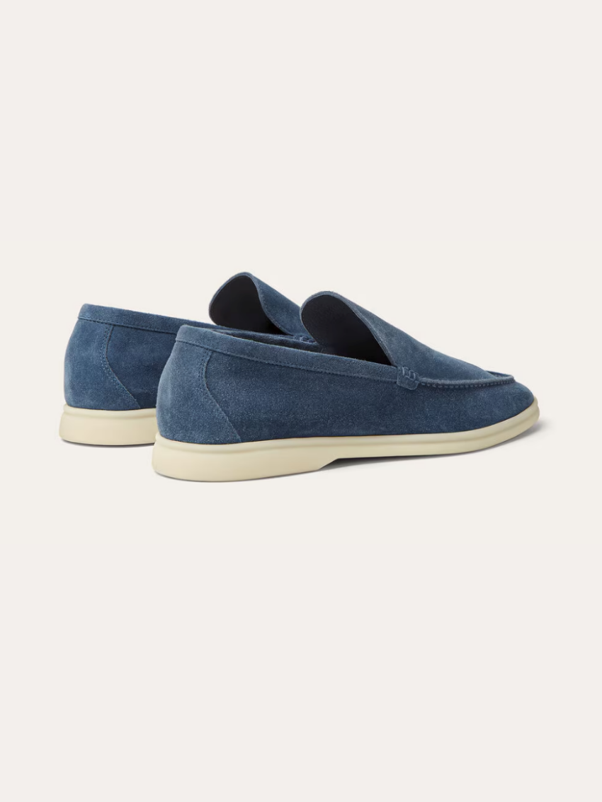 Refined Suede Loafers – Intens Blauw