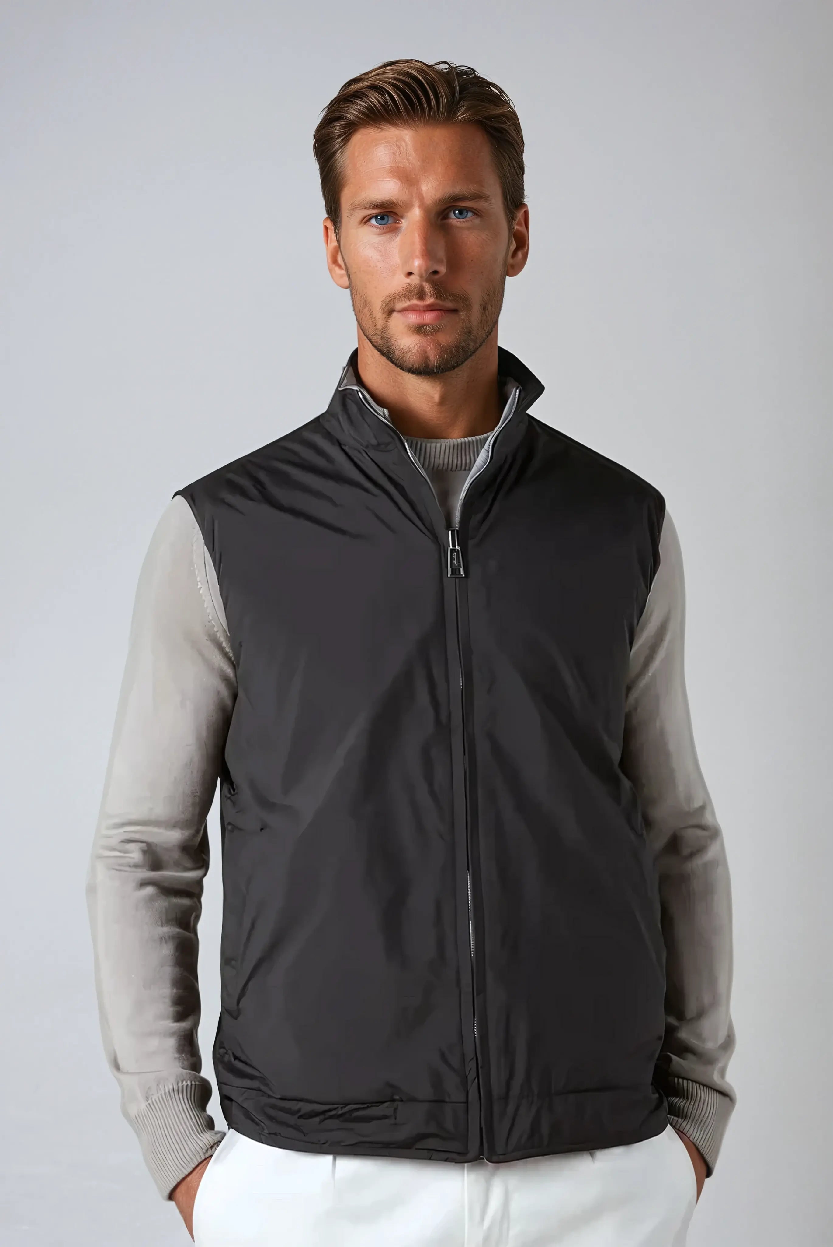 Reversible City Body Warmer - Zwart