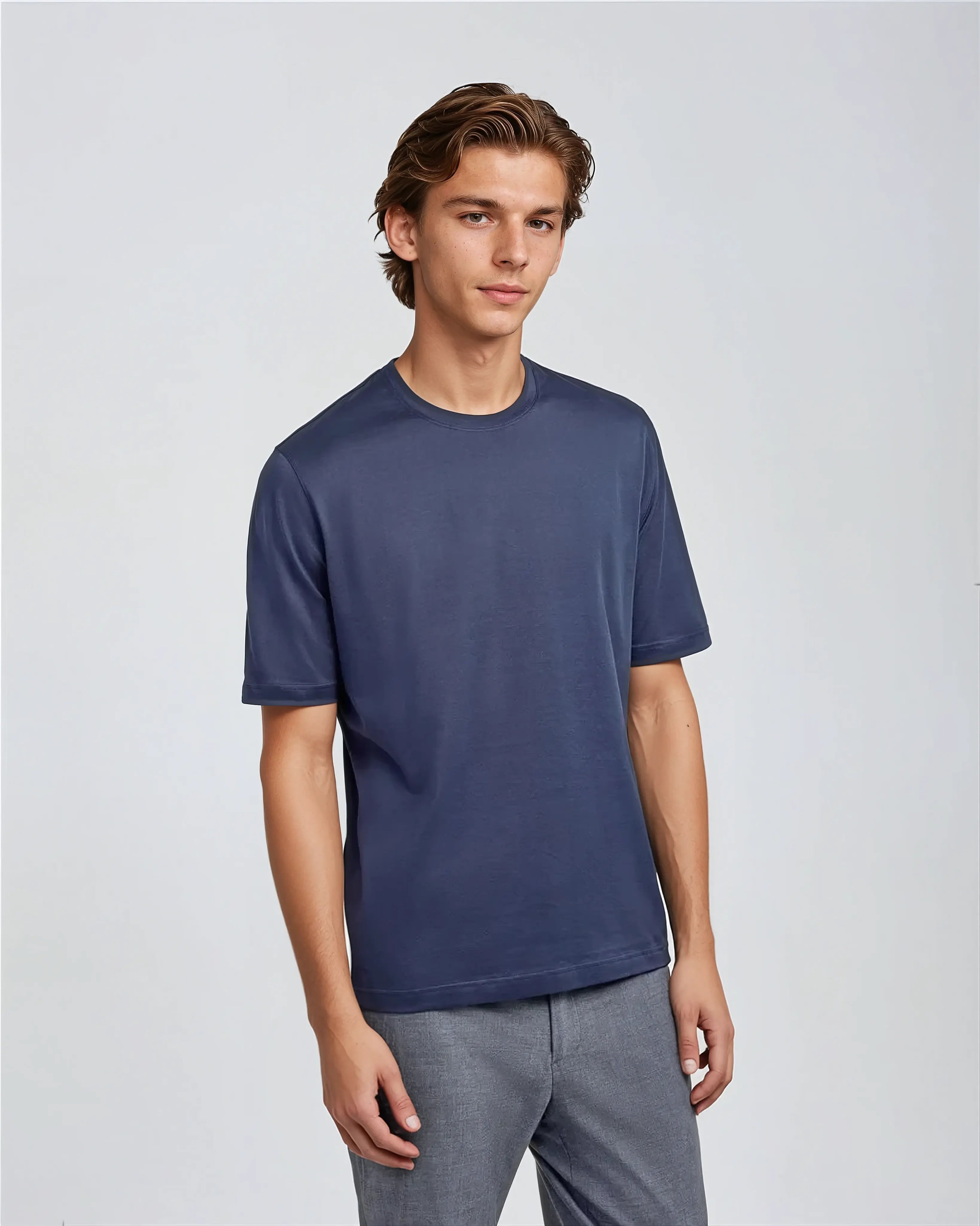 Signature Supima T-shirt – Intens Blauw