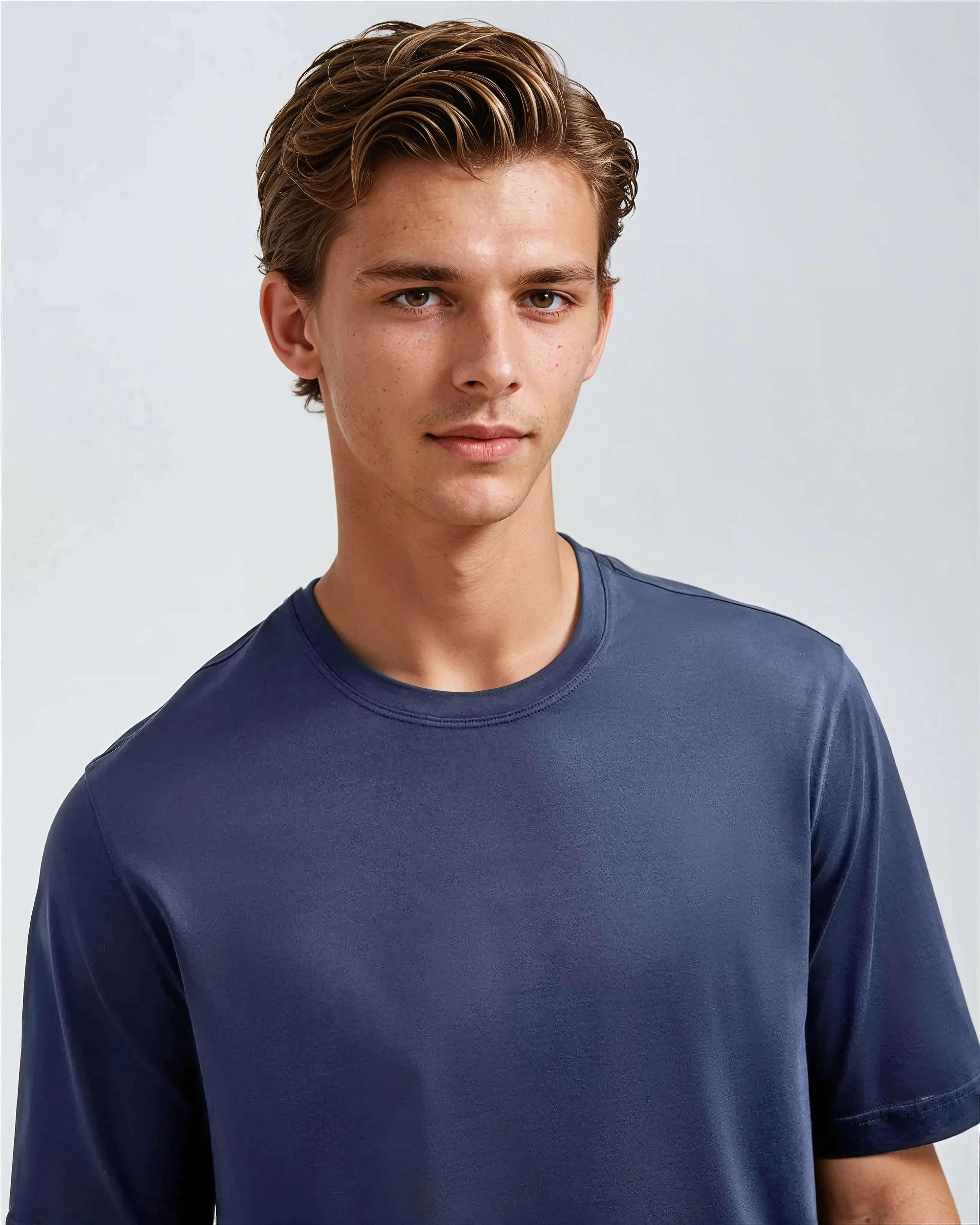 Signature Supima T-shirt – Intens Blauw