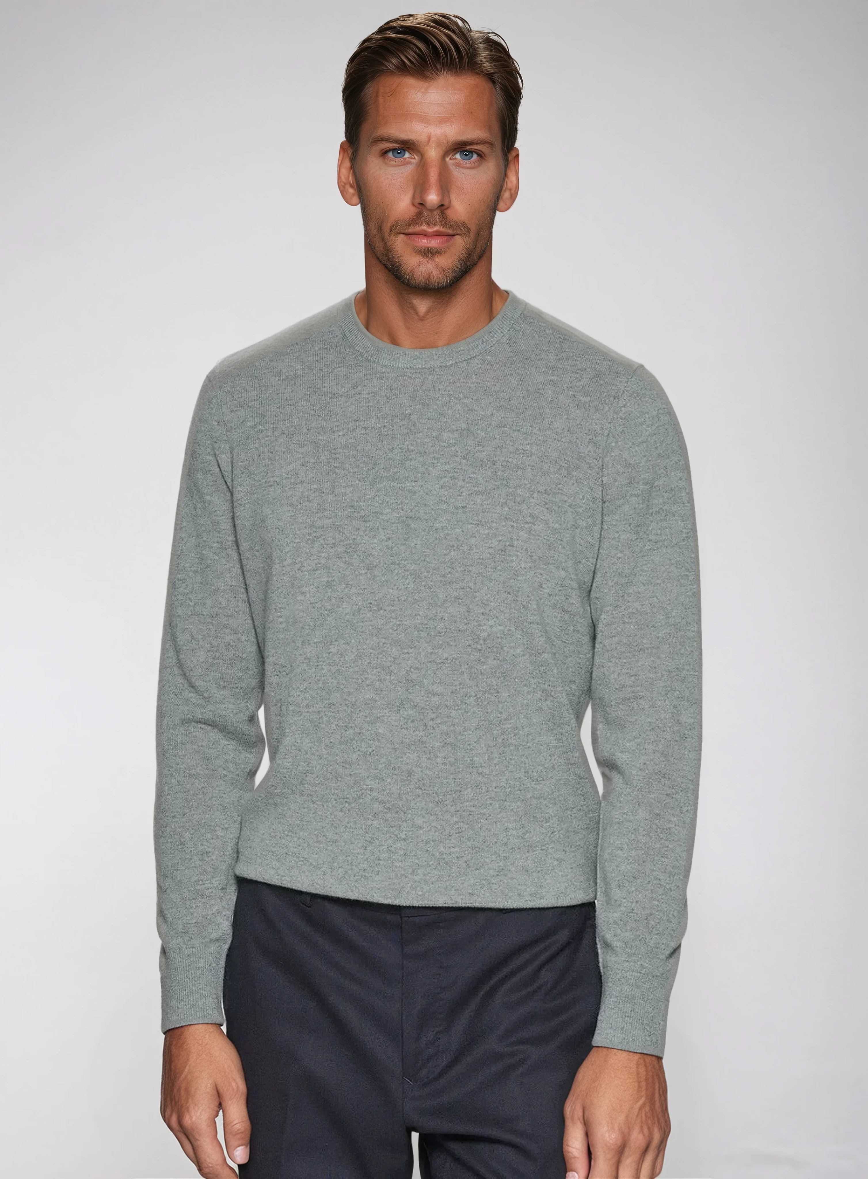 Premium Cashwool sweater - Grijs