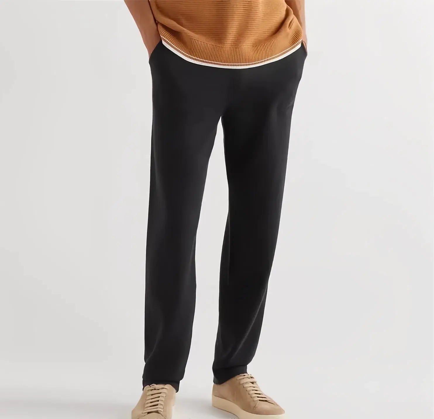 Handcrafted Cashmere Trousers – Marineblauw